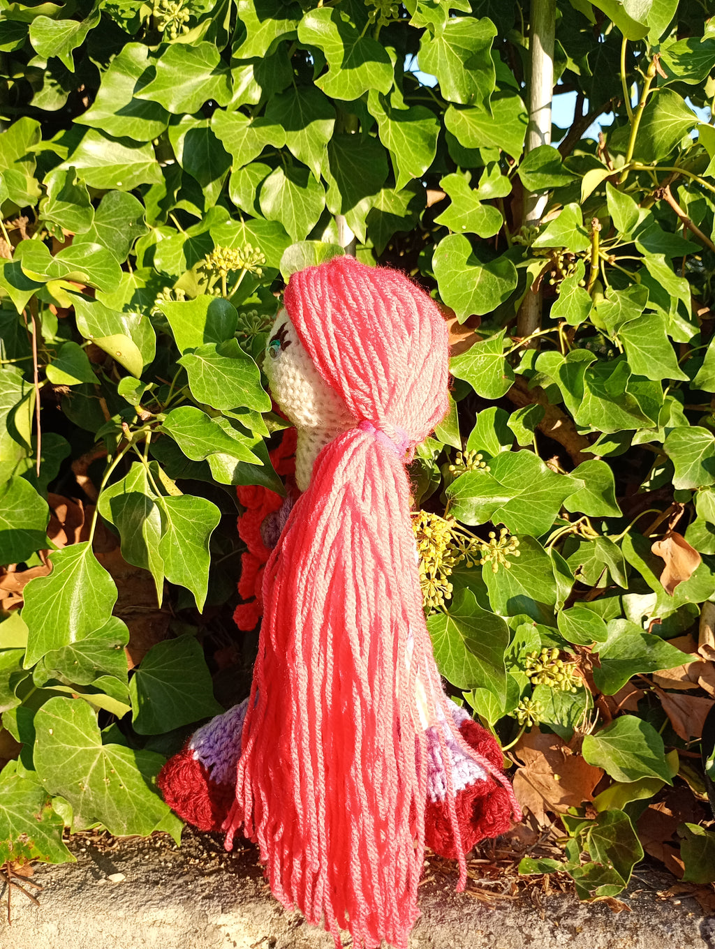 Poupe exsclusive crochet  The hesr Tablet+35cmend