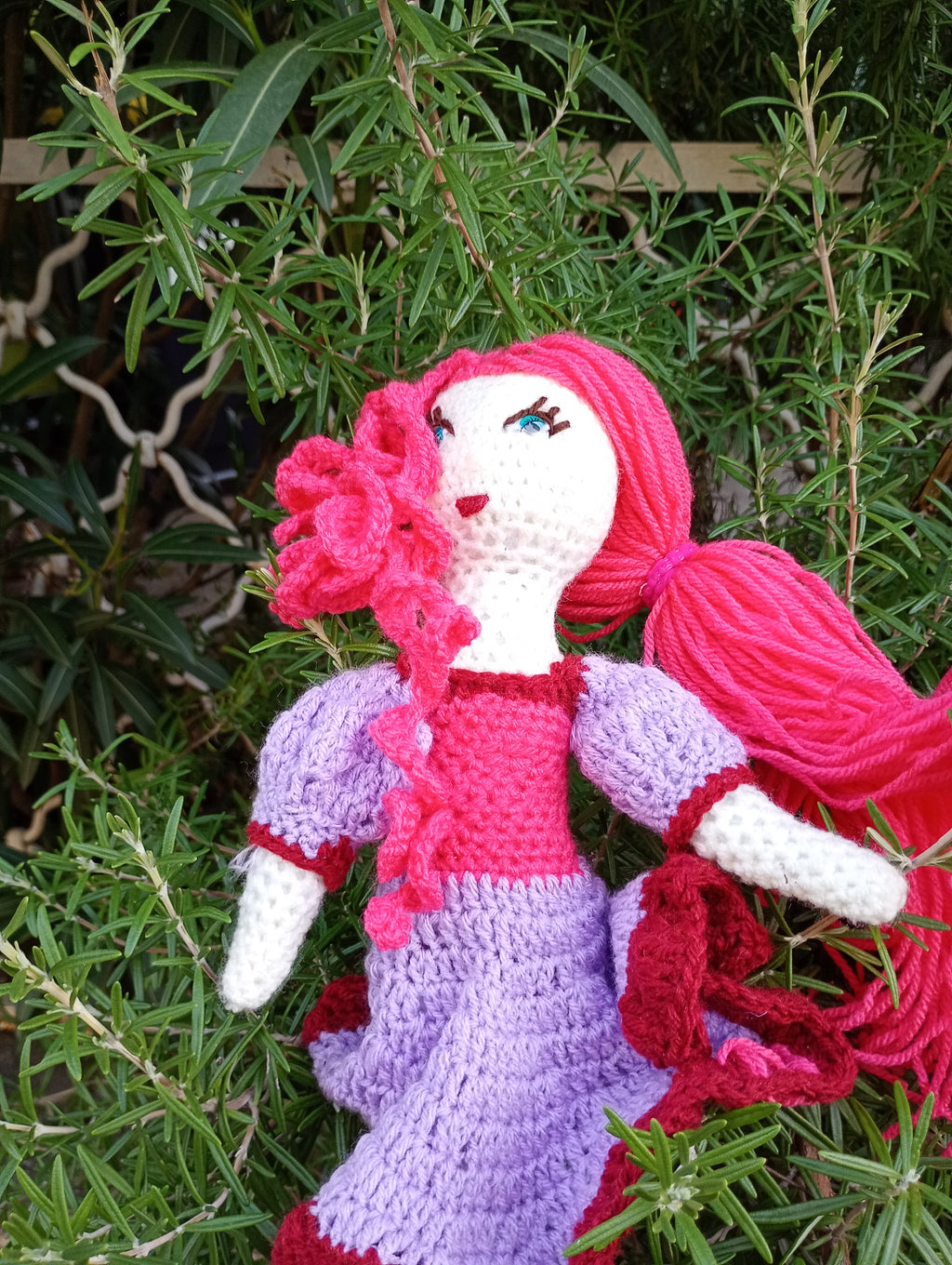 Poupe exsclusive crochet  The hesr Tablet+35cmend