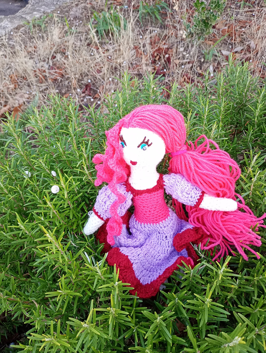 Poupe exsclusive crochet  The hesr Tablet+35cmend