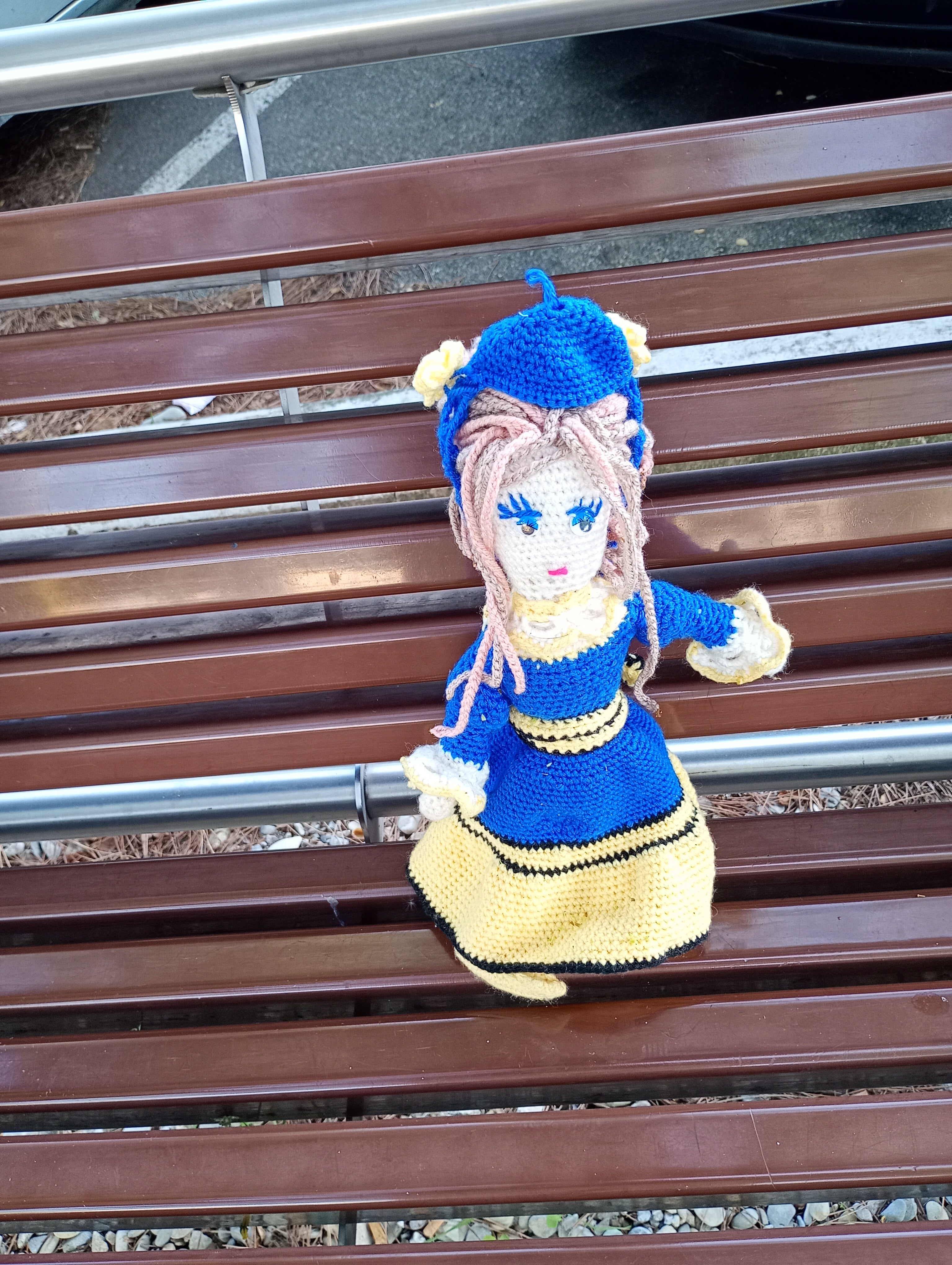 Poupe exsclusive crochet Agnessa d'Poitierd