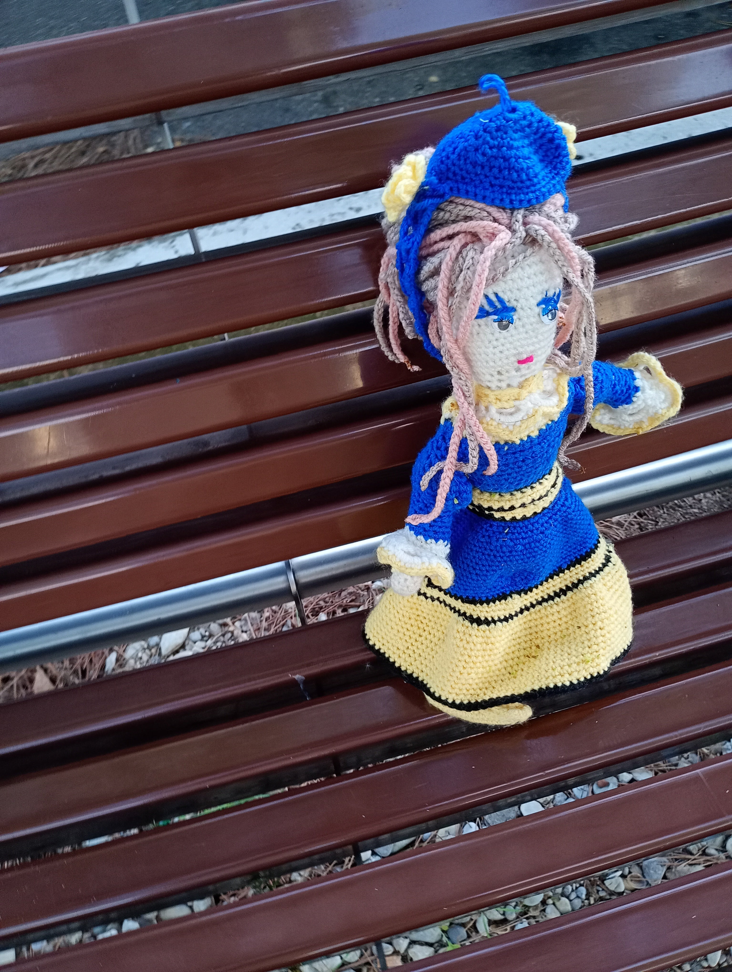 Poupe exsclusive crochet Agnessa d'Poitierd