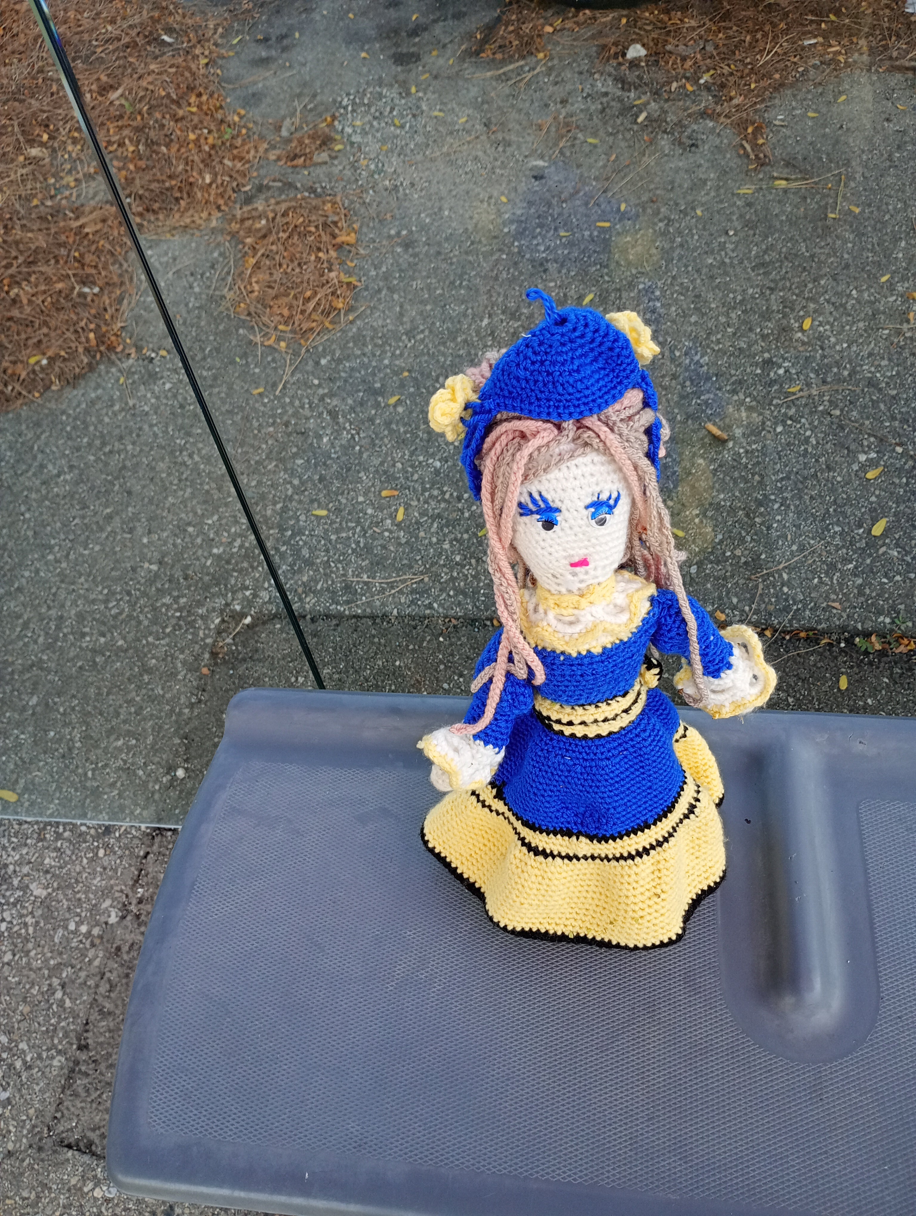 Poupe exsclusive crochet Agnessa d'Poitierd