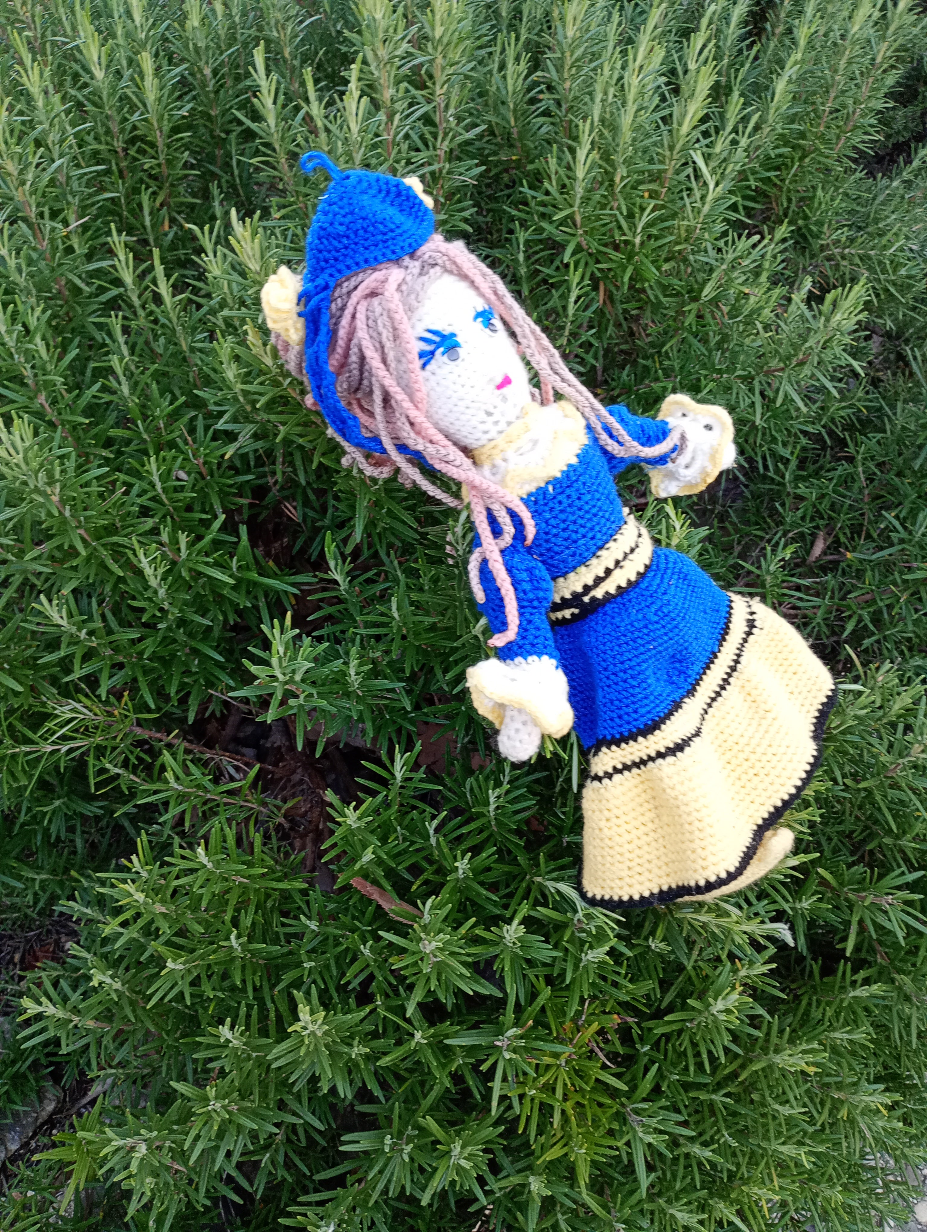 Poupe exsclusive crochet Agnessa d'Poitierd