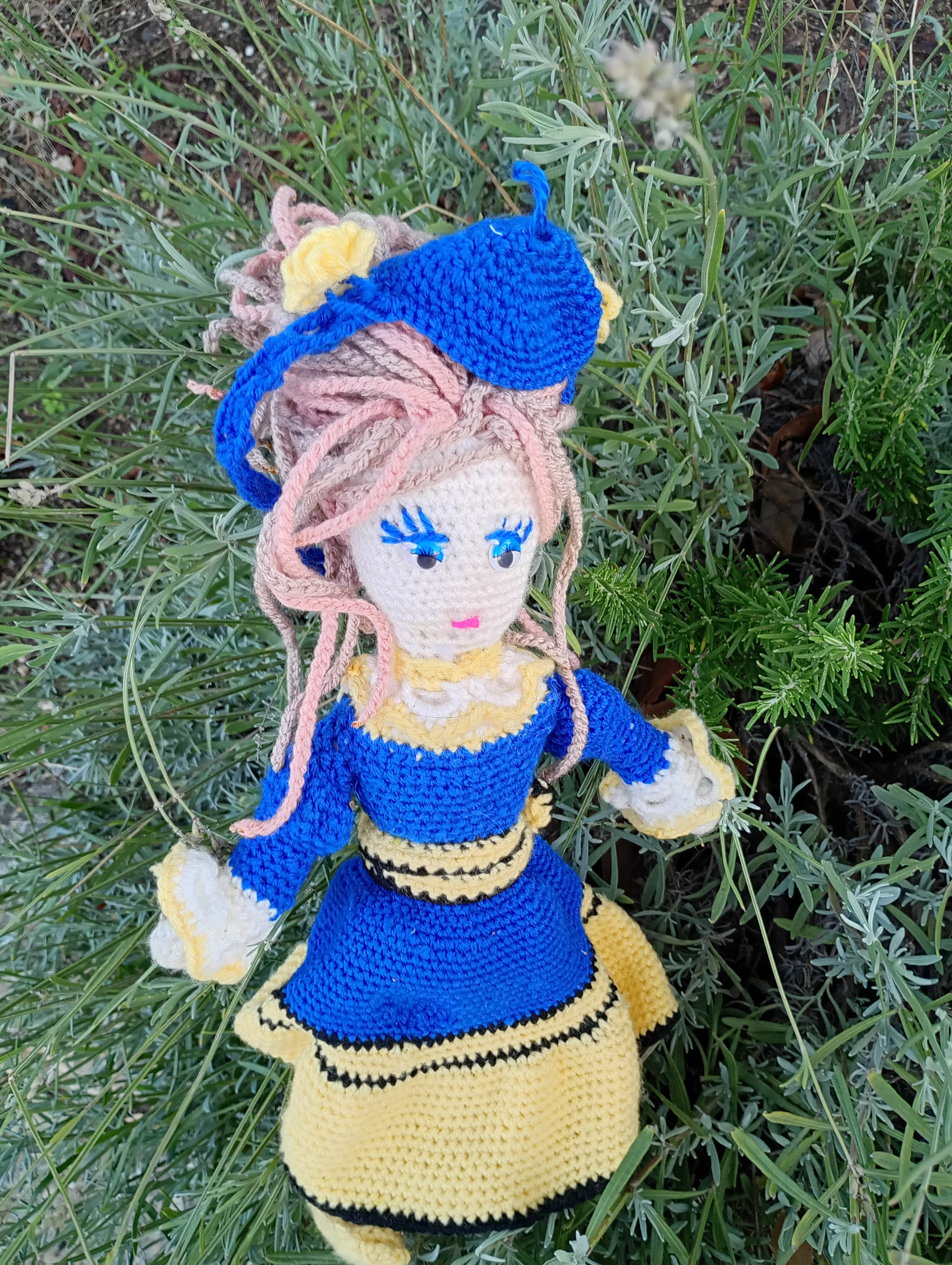 Poupe exsclusive crochet Agnessa d'Poitierd