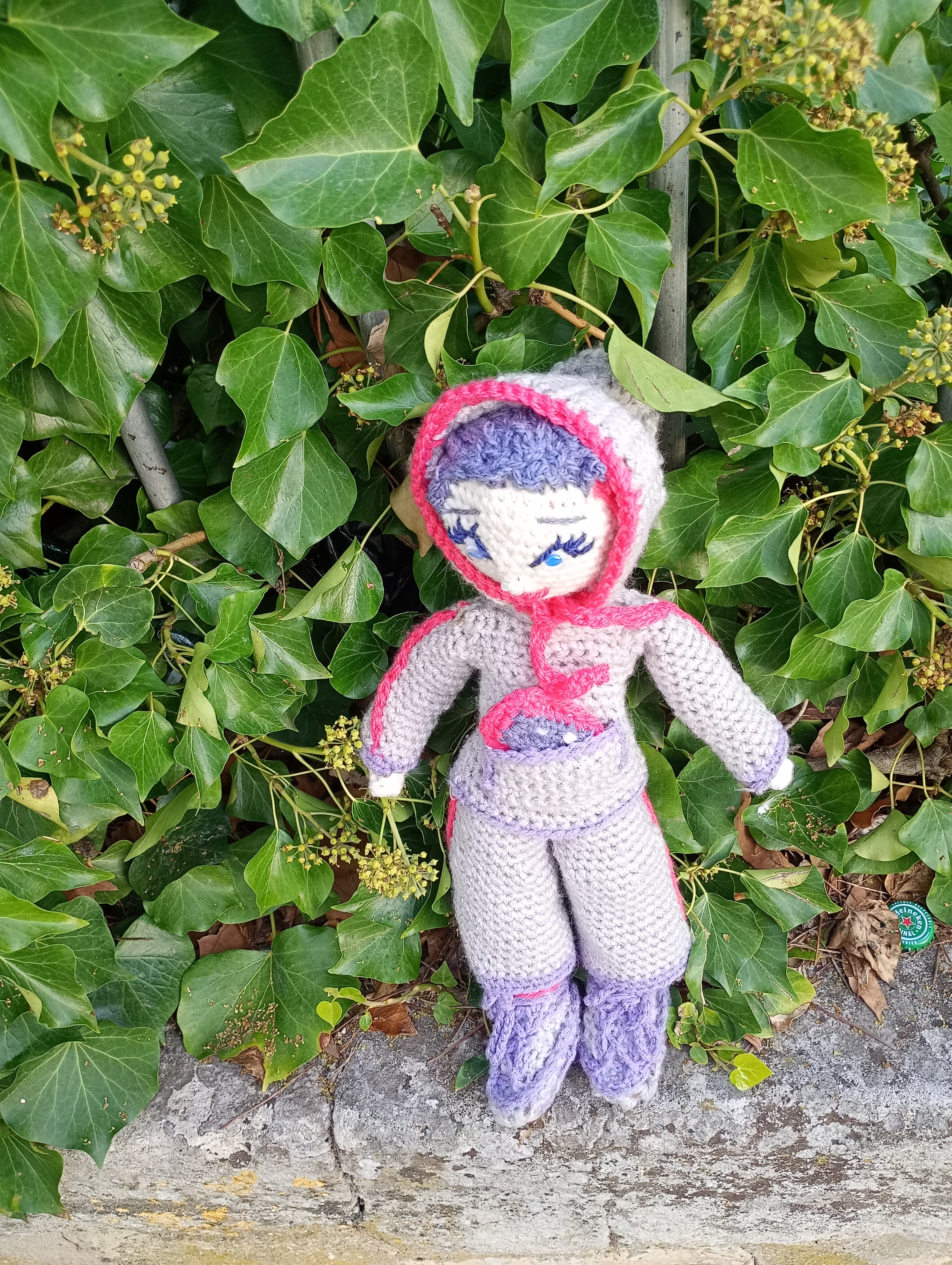 Poupe exsclusive crochet Elon de Groc -Madter of Digital 40cm