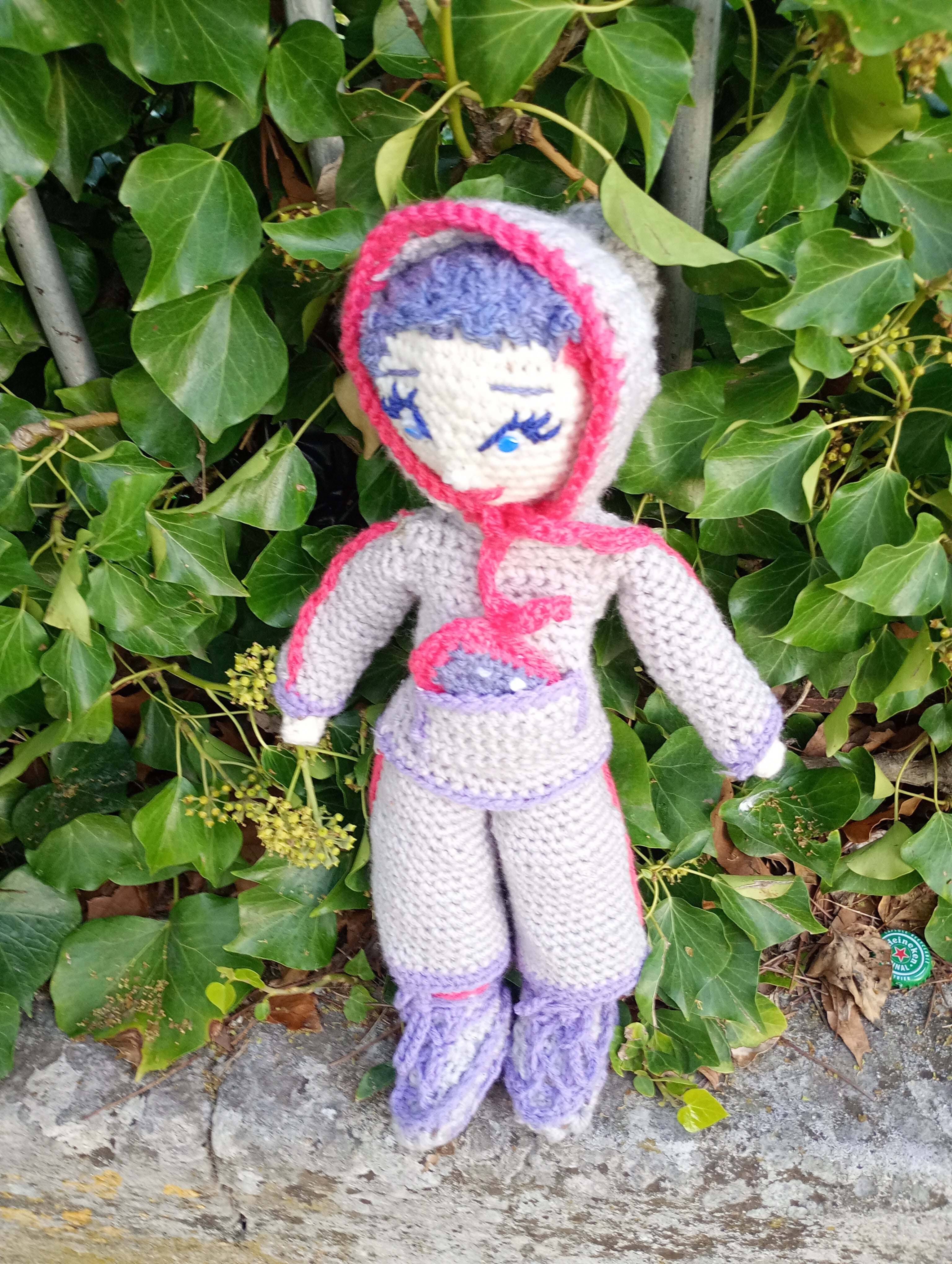 Poupe exsclusive crochet Elon de Groc -Madter of Digital 40cm