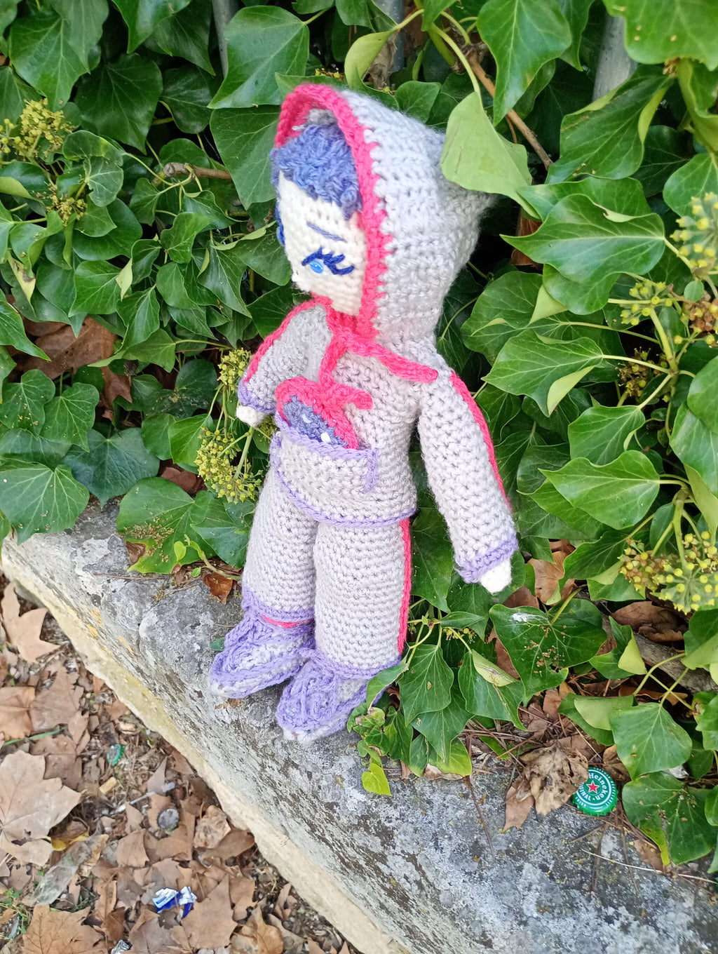 Poupe exsclusive crochet Elon de Groc -Madter of Digital 40cm