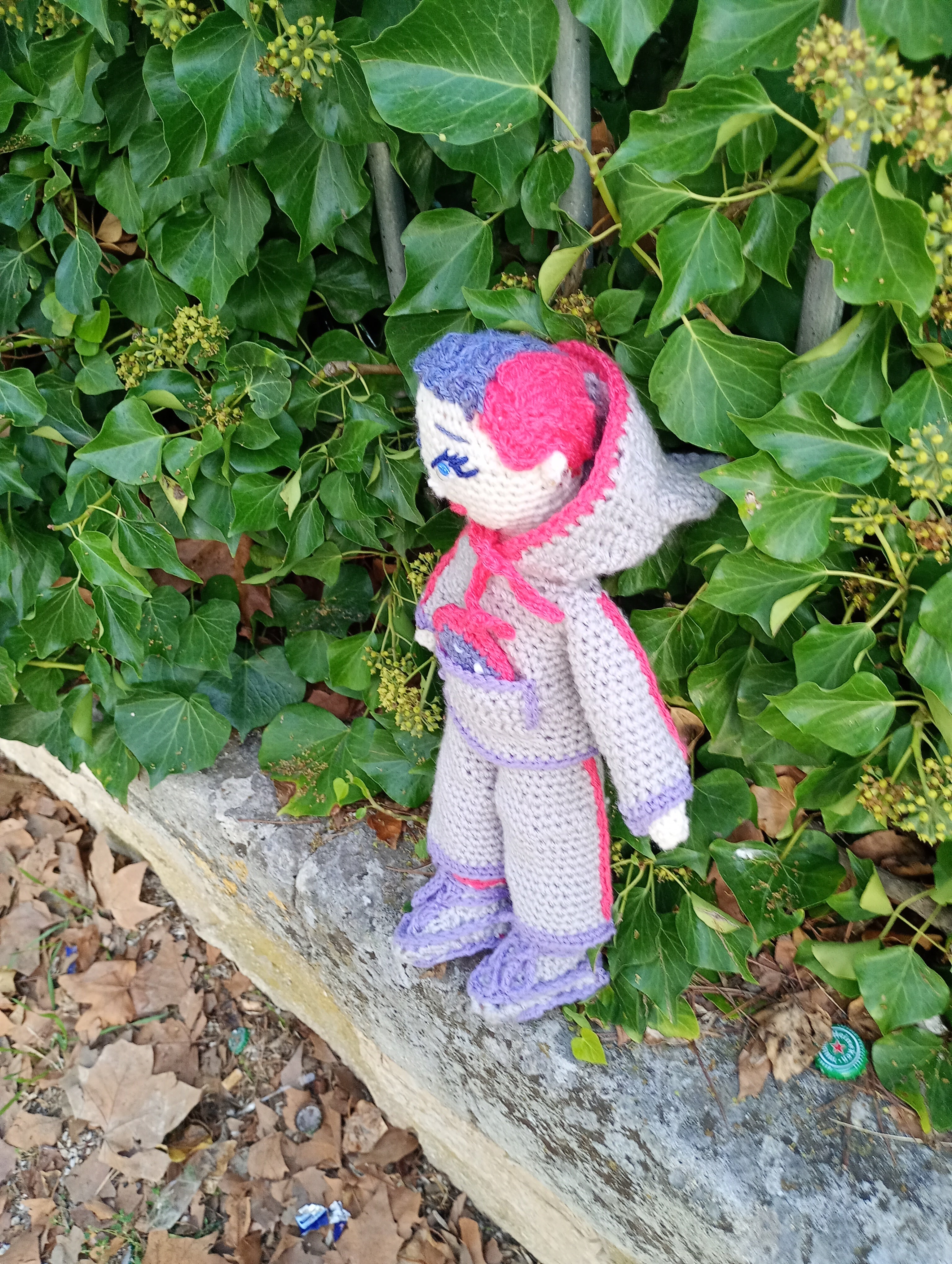 Poupe exsclusive crochet Elon de Groc -Madter of Digital 40cm