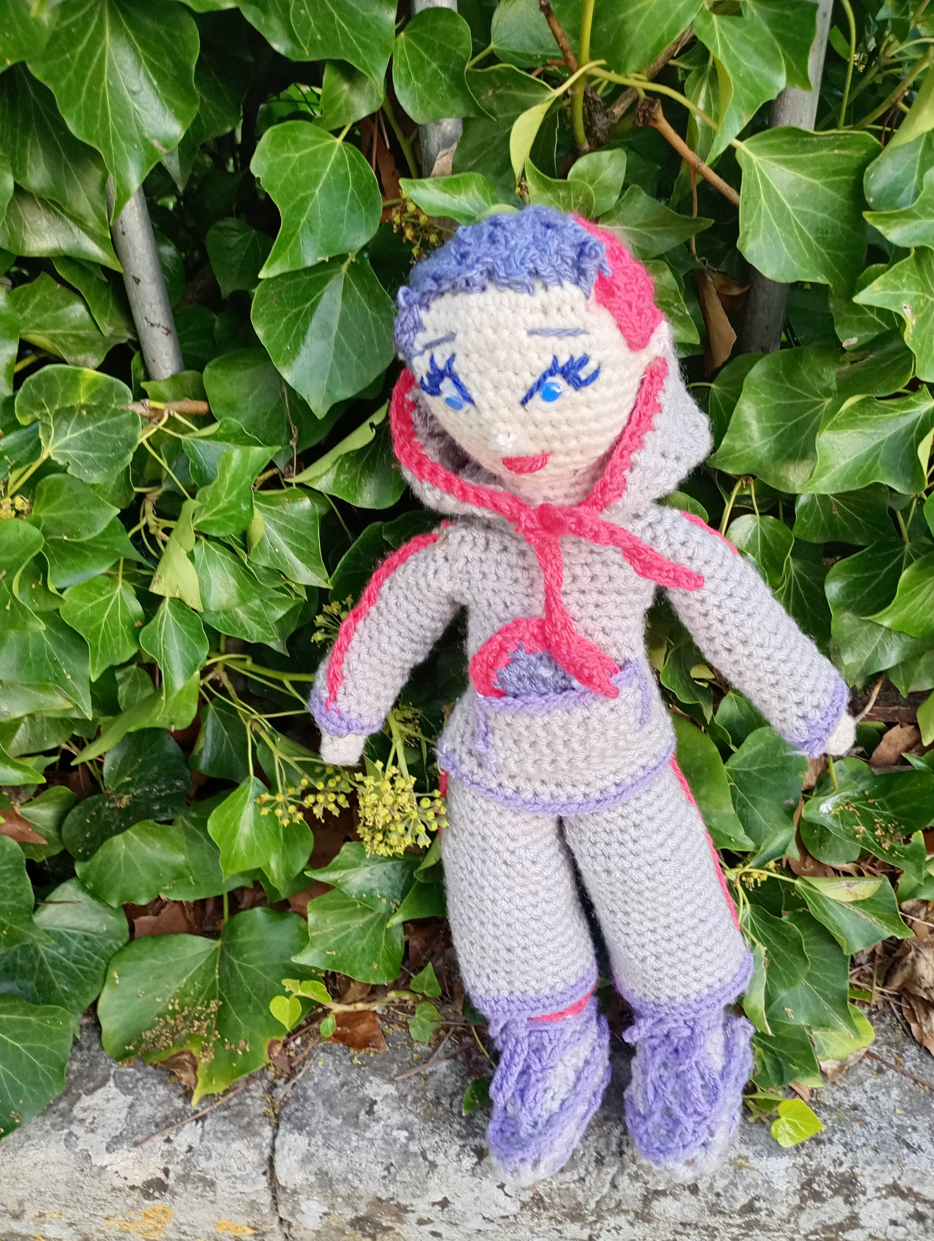 Poupe exsclusive crochet Elon de Groc -Madter of Digital 40cm