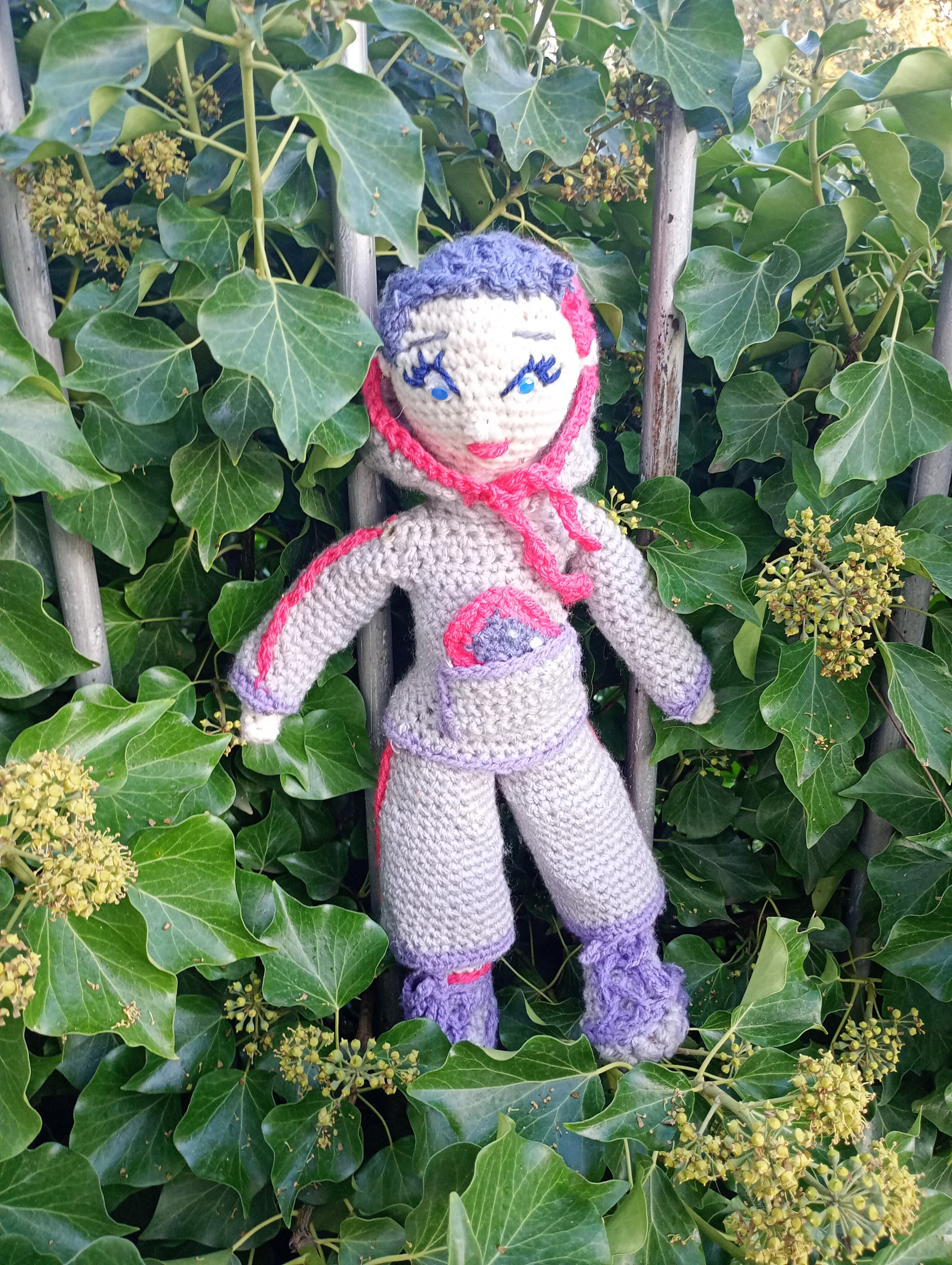 Poupe exsclusive crochet Elon de Groc -Madter of Digital 40cm