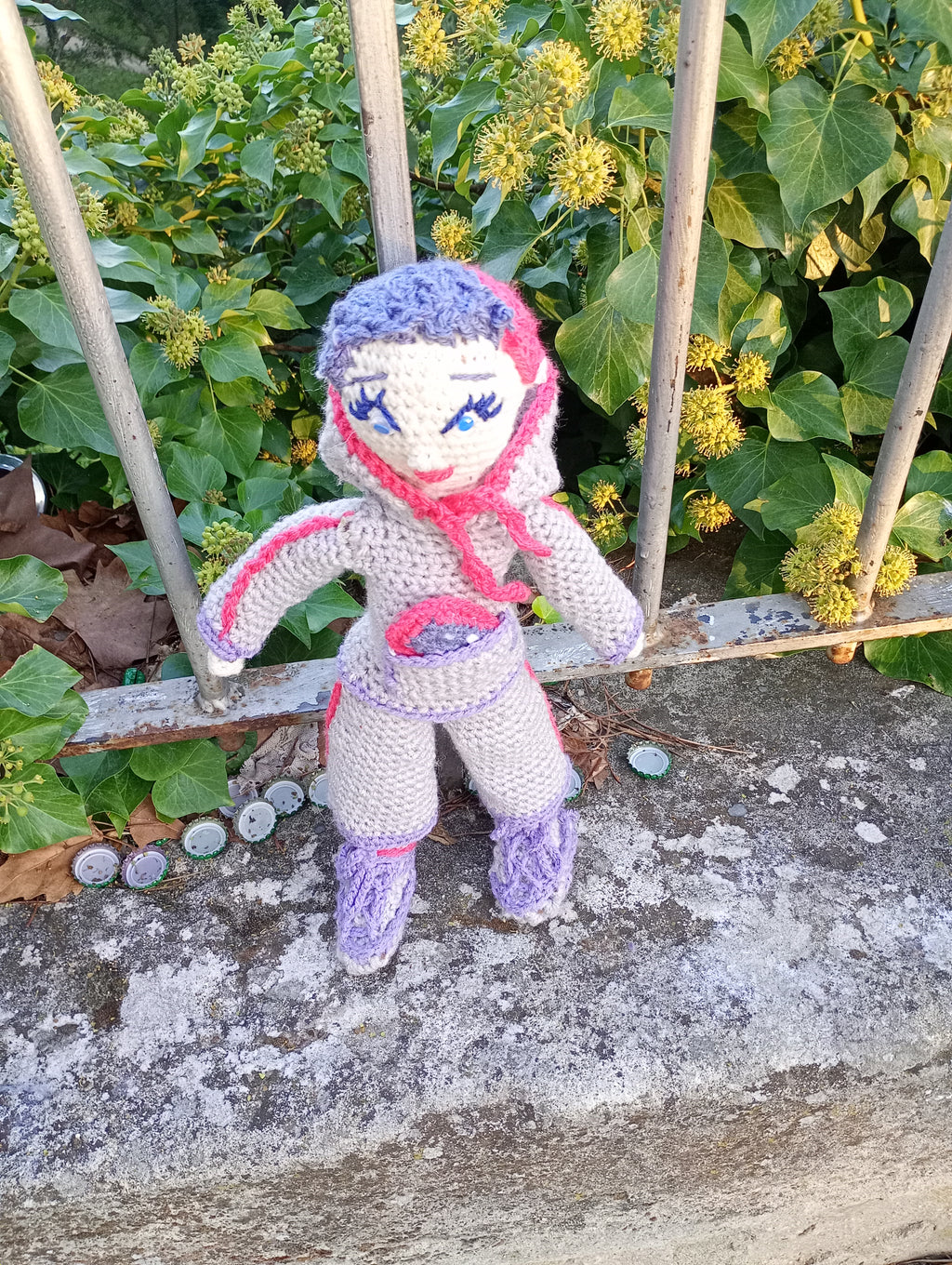 Poupe exsclusive crochet Elon de Groc -Madter of Digital 40cm