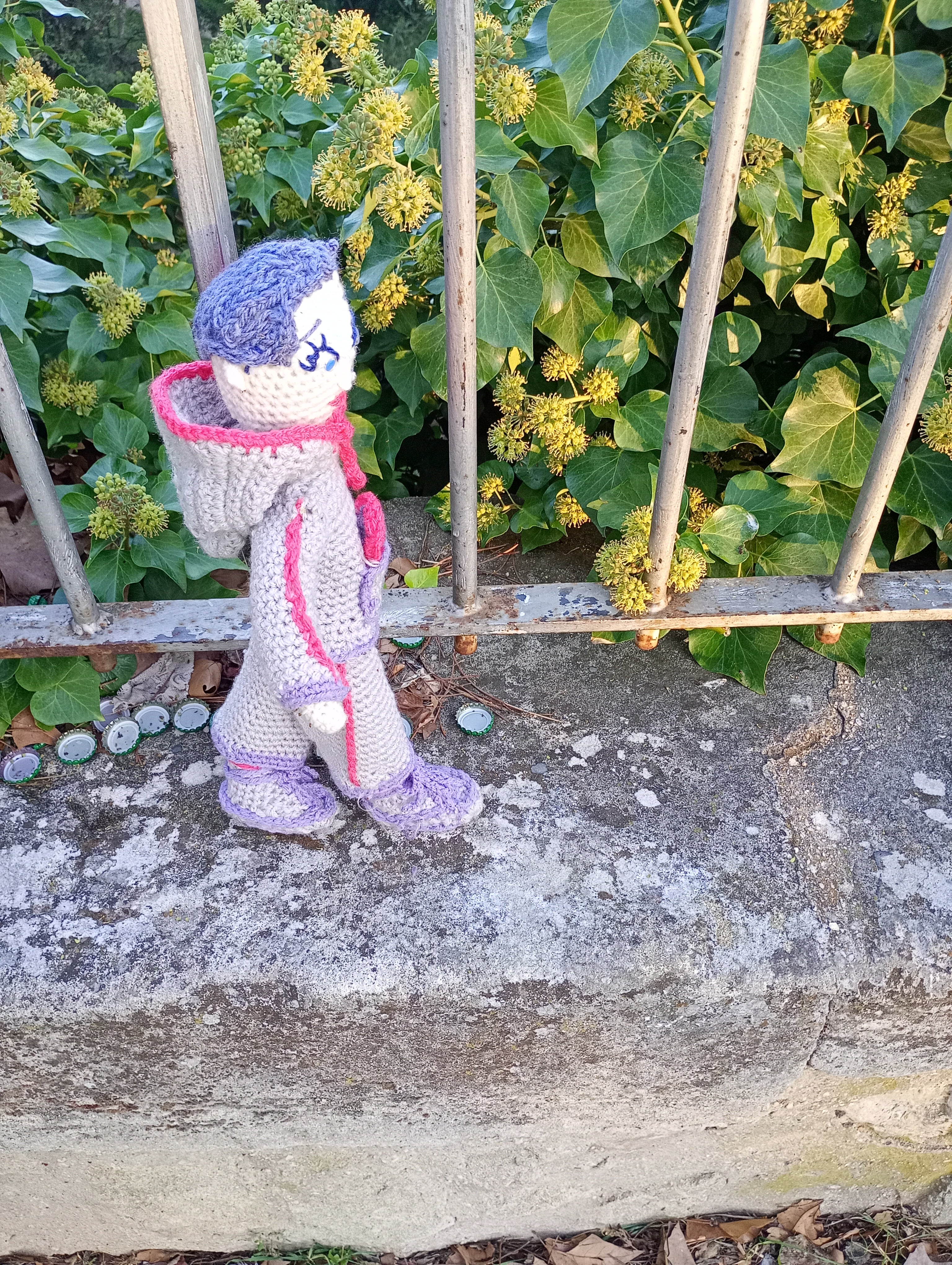 Poupe exsclusive crochet Elon de Groc -Madter of Digital 40cm