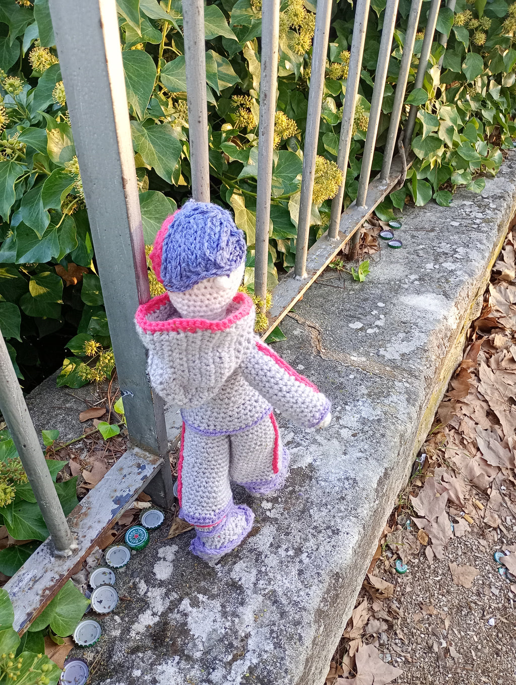 Poupe exsclusive crochet Elon de Groc -Madter of Digital 40cm