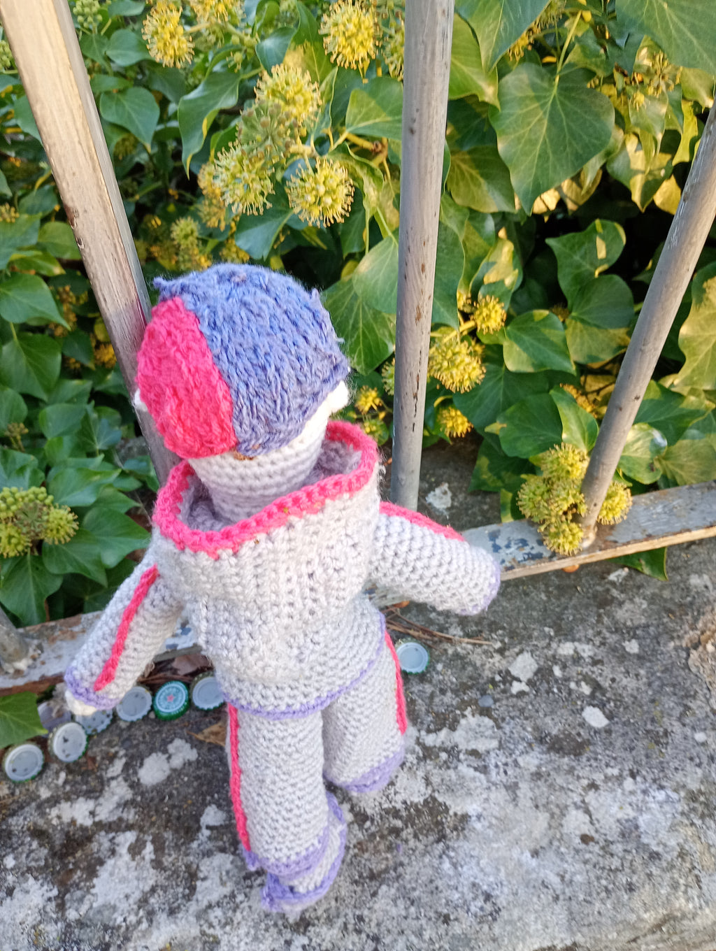 Poupe exsclusive crochet Elon de Groc -Madter of Digital 40cm