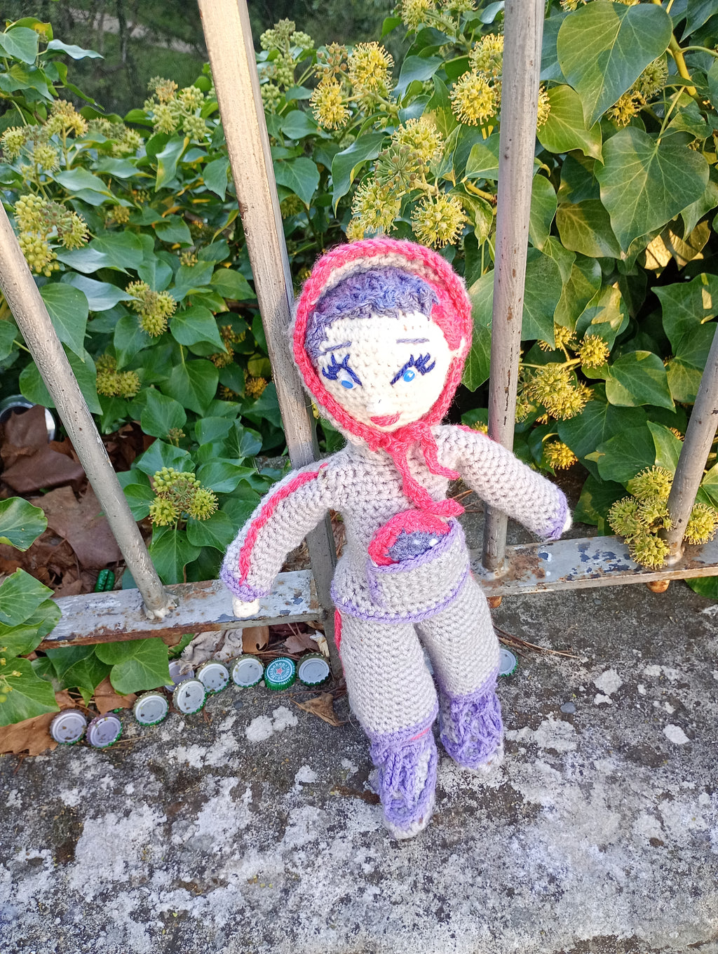 Poupe exsclusive crochet Elon de Groc -Madter of Digital 40cm