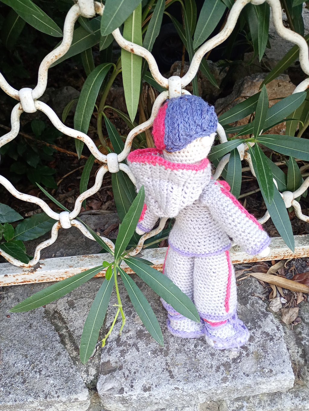 Poupe exsclusive crochet Elon de Groc -Madter of Digital 40cm