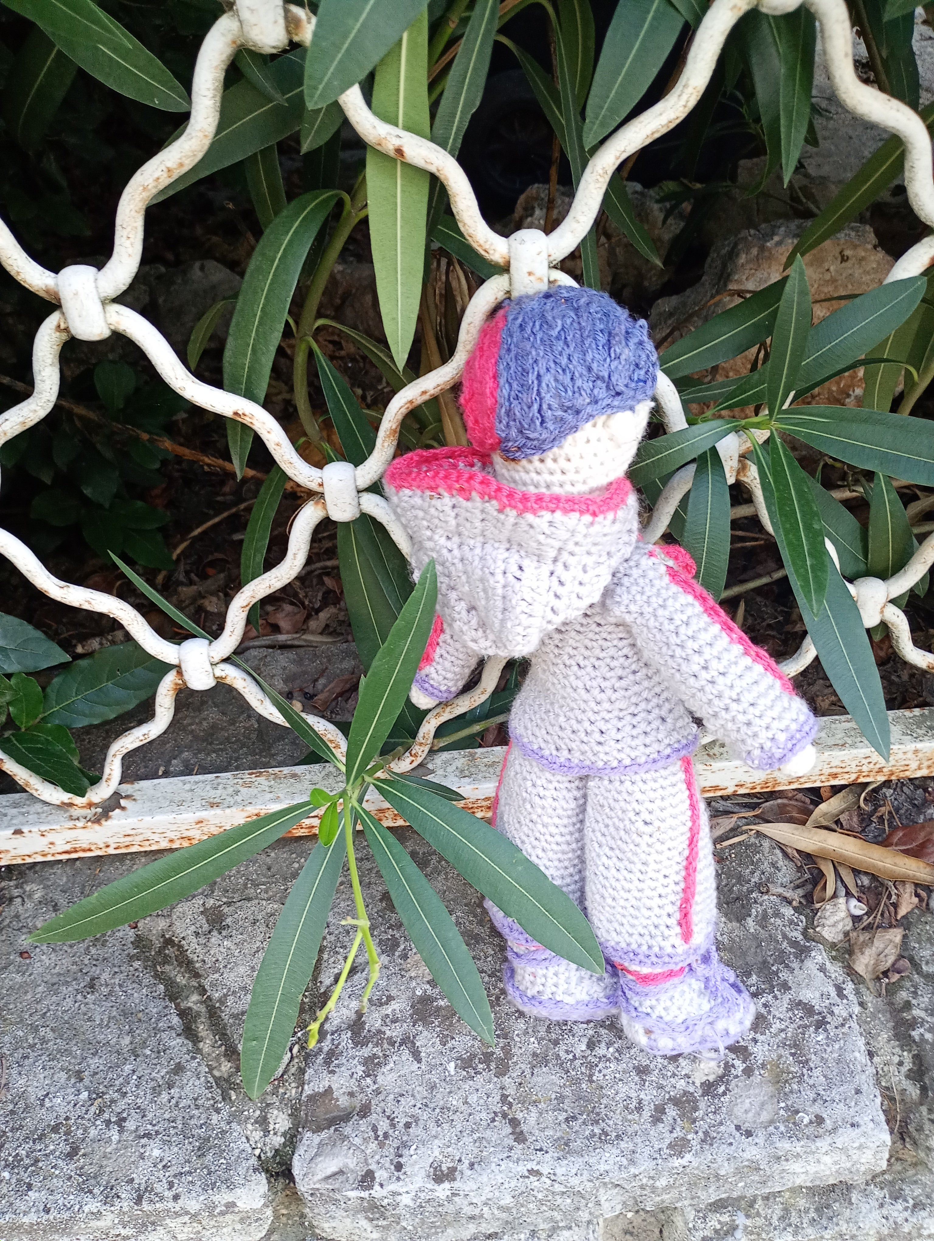 Poupe exsclusive crochet Elon de Groc -Madter of Digital 40cm