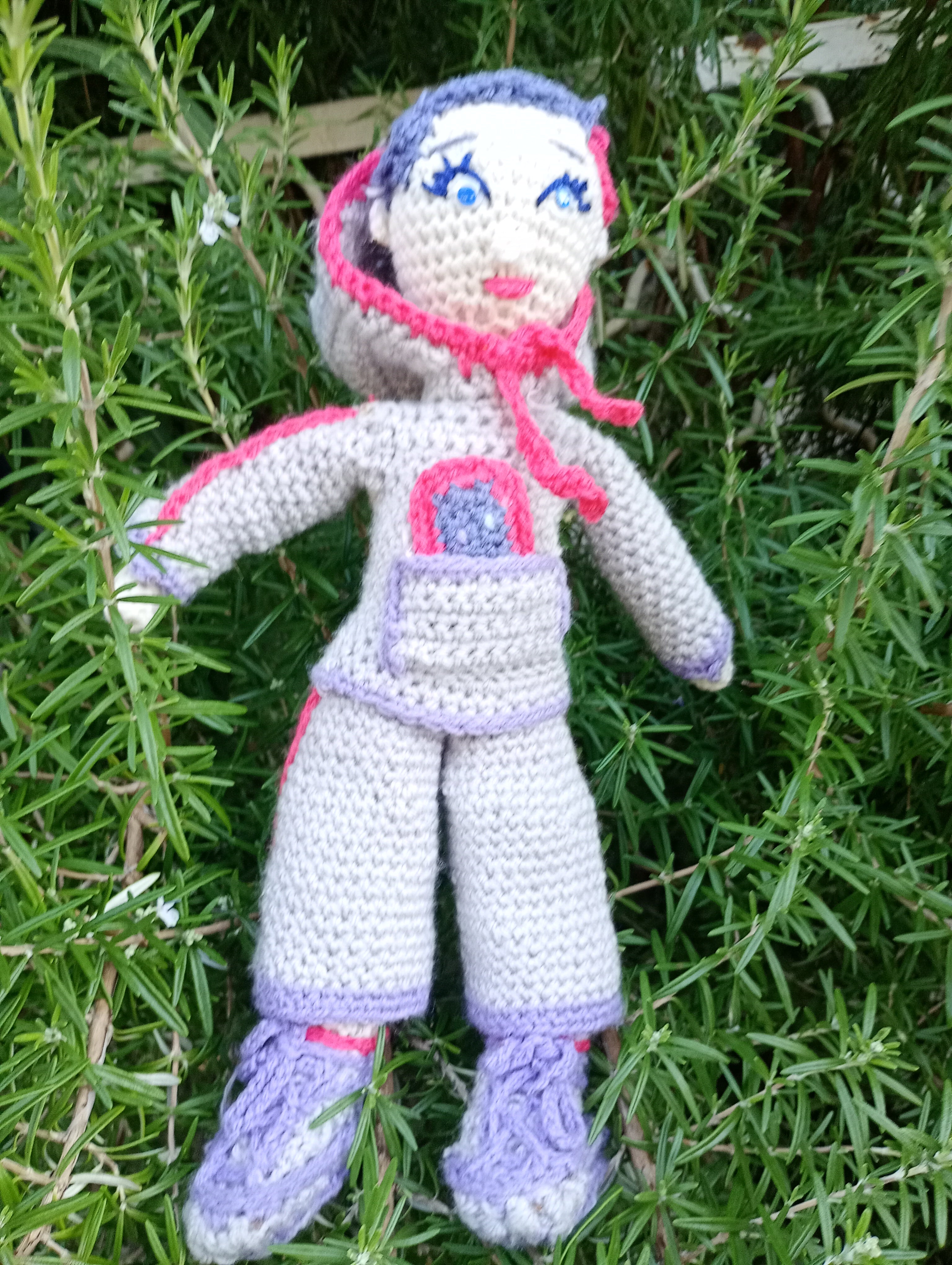 Poupe exsclusive crochet Elon de Groc -Madter of Digital 40cm