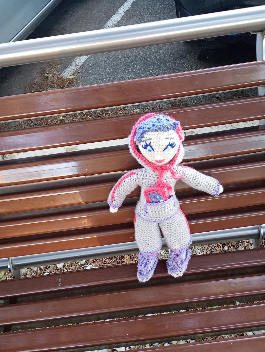 Poupe exsclusive crochet Elon de Groc -Madter of Digital 40cm