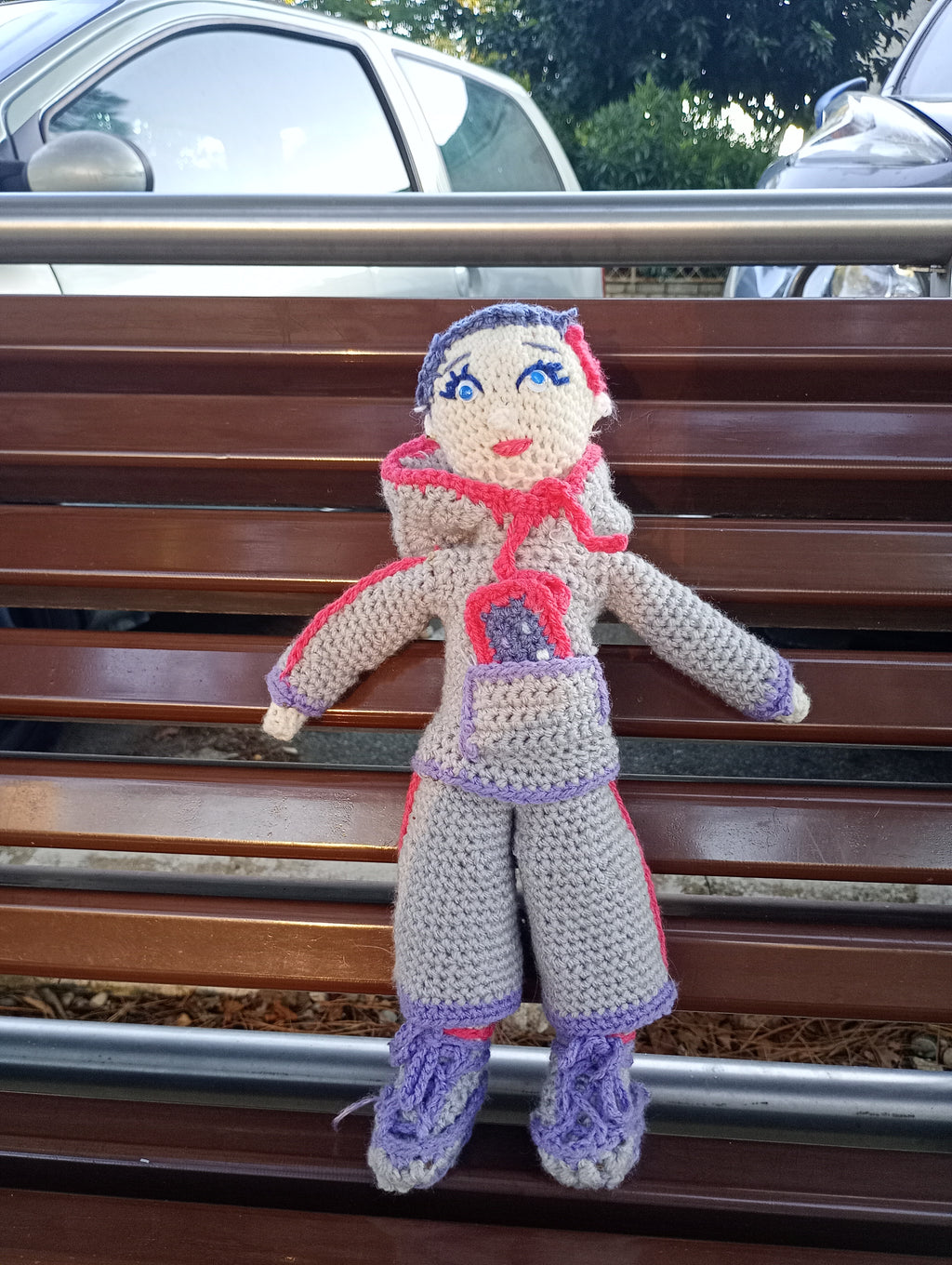 Poupe exsclusive crochet Elon de Groc -Madter of Digital 40cm