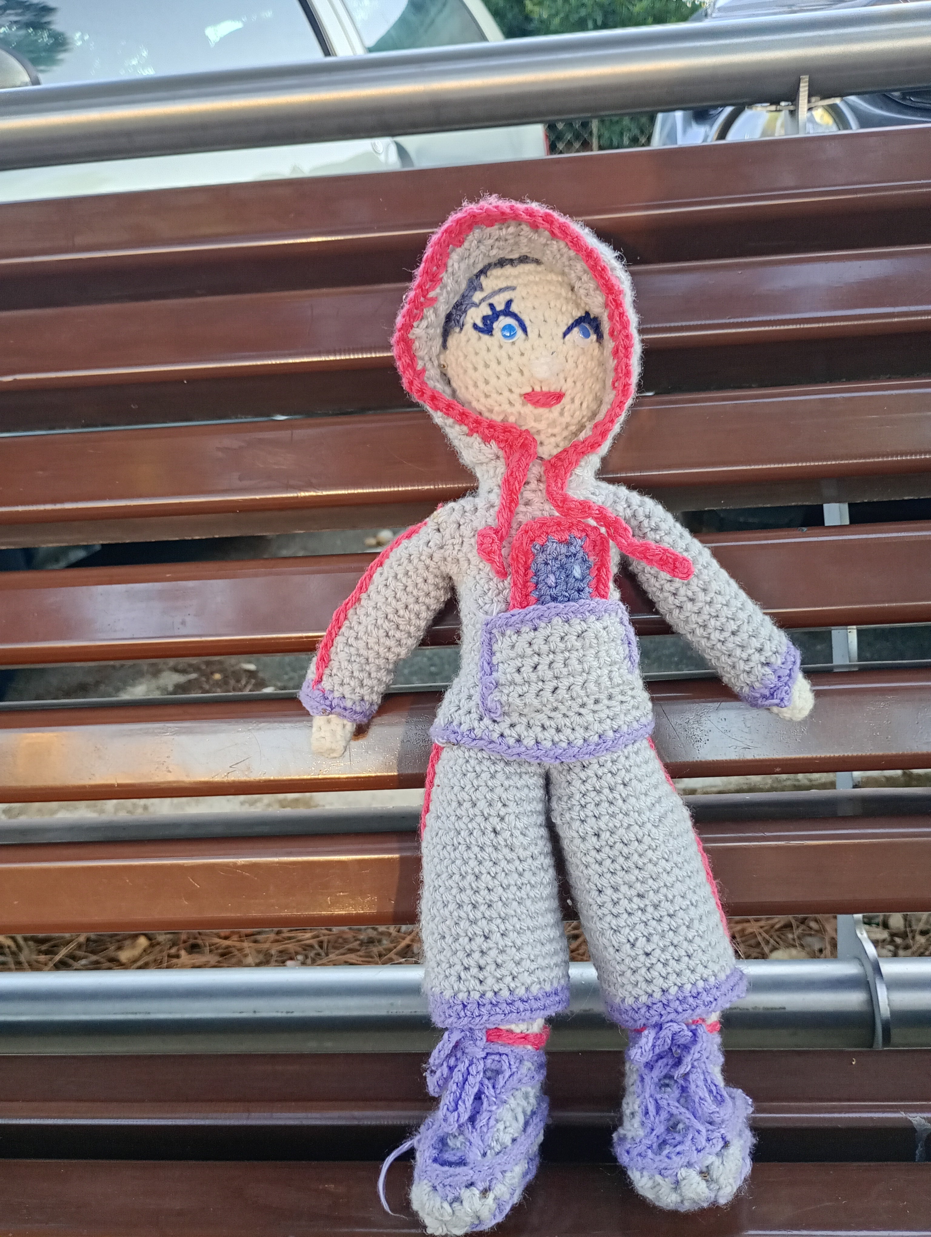 Poupe exsclusive crochet Elon de Groc -Madter of Digital 40cm