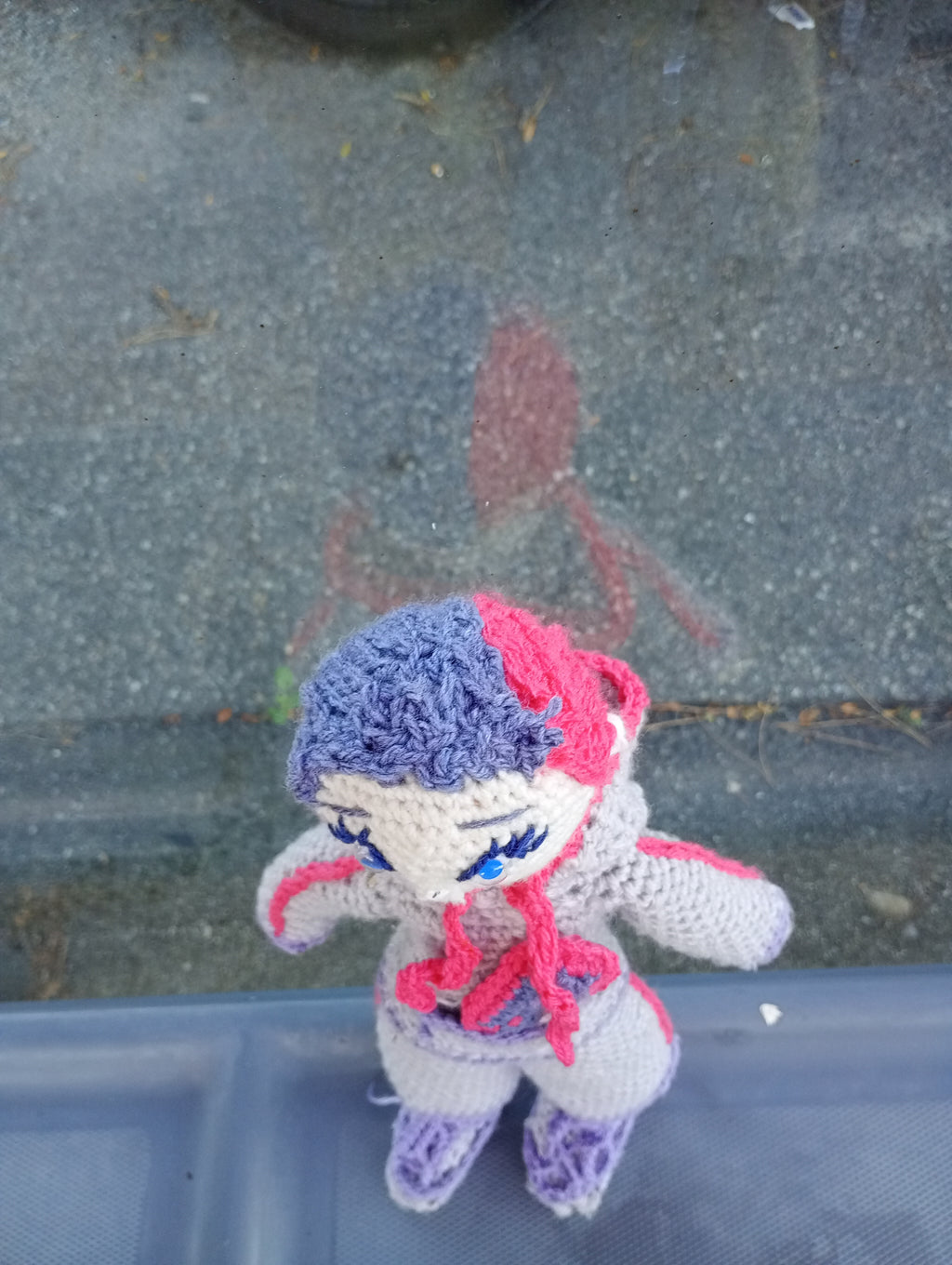 Poupe exsclusive crochet Elon de Groc -Madter of Digital 40cm