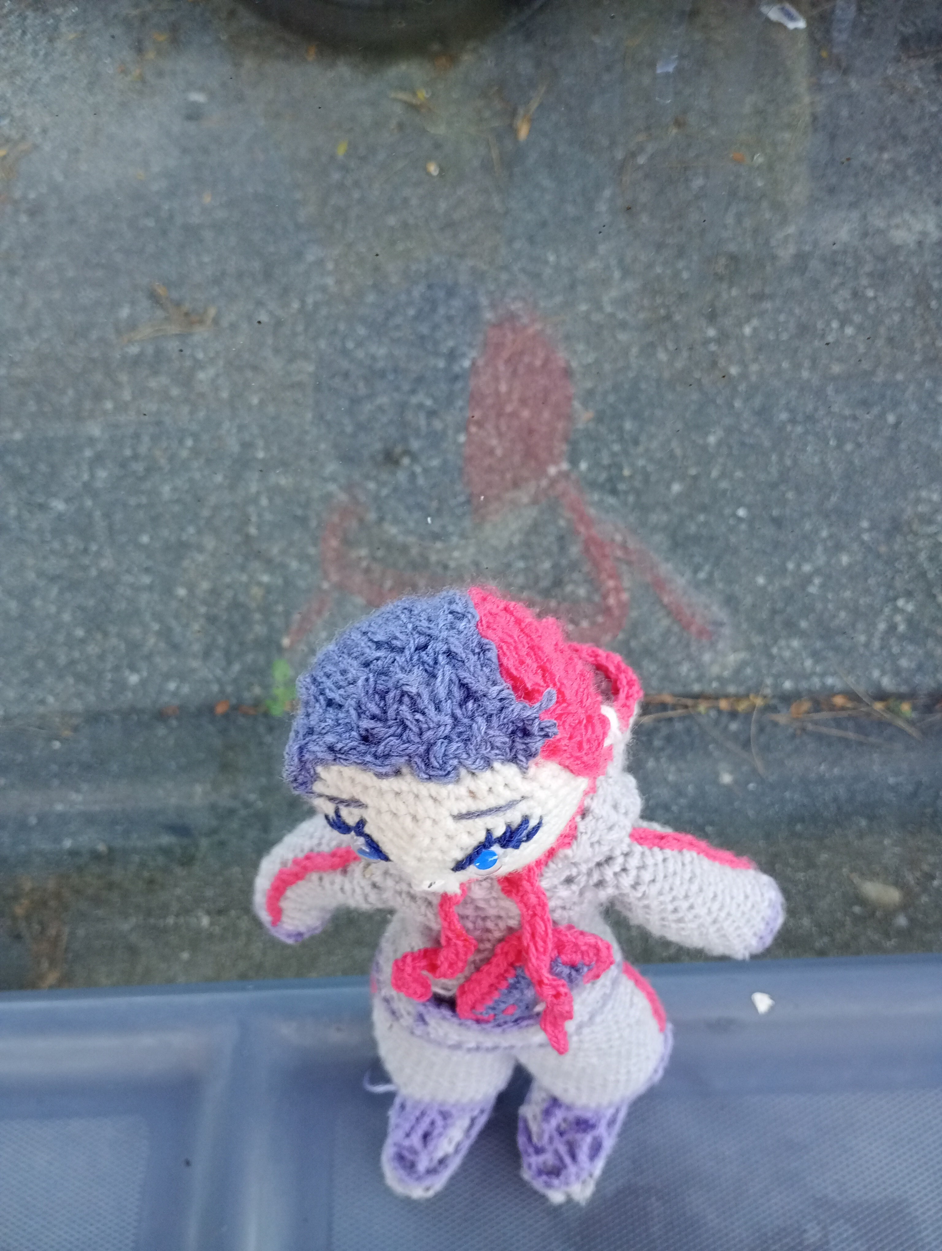 Poupe exsclusive crochet Elon de Groc -Madter of Digital 40cm