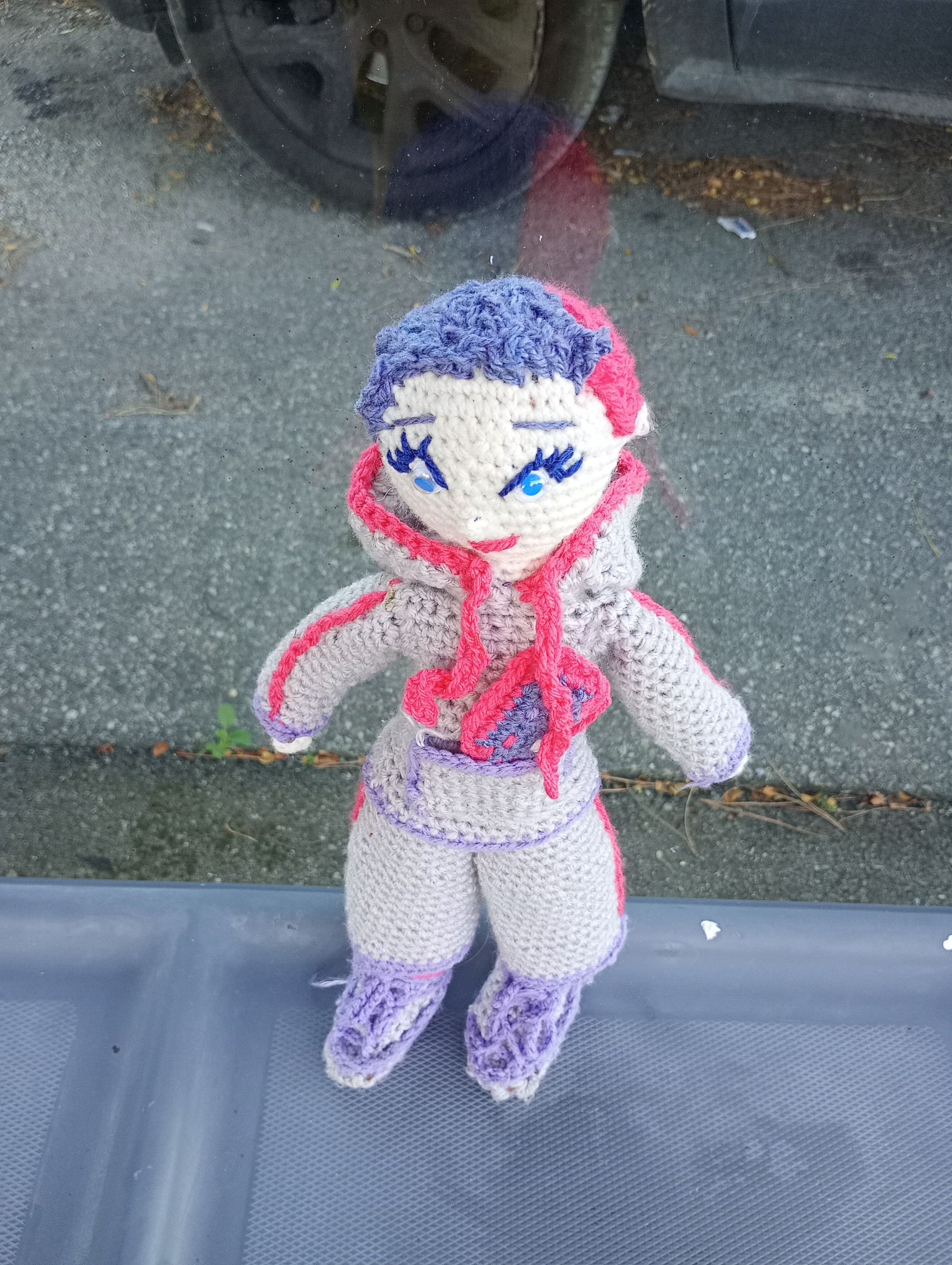 Poupe exsclusive crochet Elon de Groc -Madter of Digital 40cm