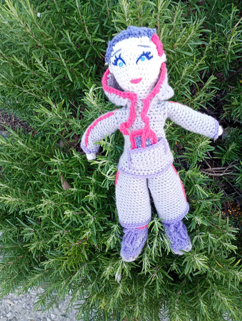 Poupe exsclusive crochet Elon de Groc -Madter of Digital 40cm