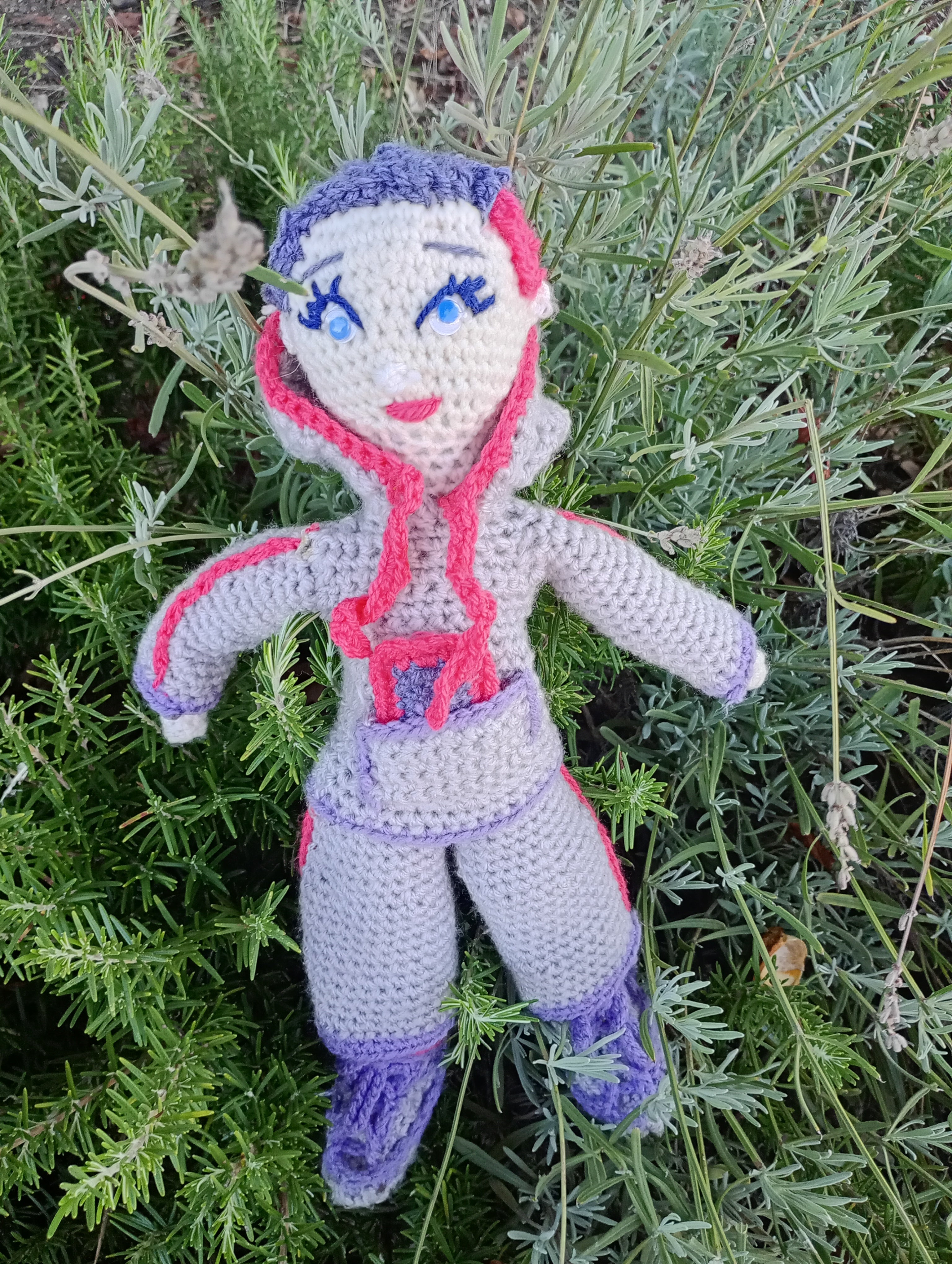 Poupe exsclusive crochet Elon de Groc -Madter of Digital 40cm