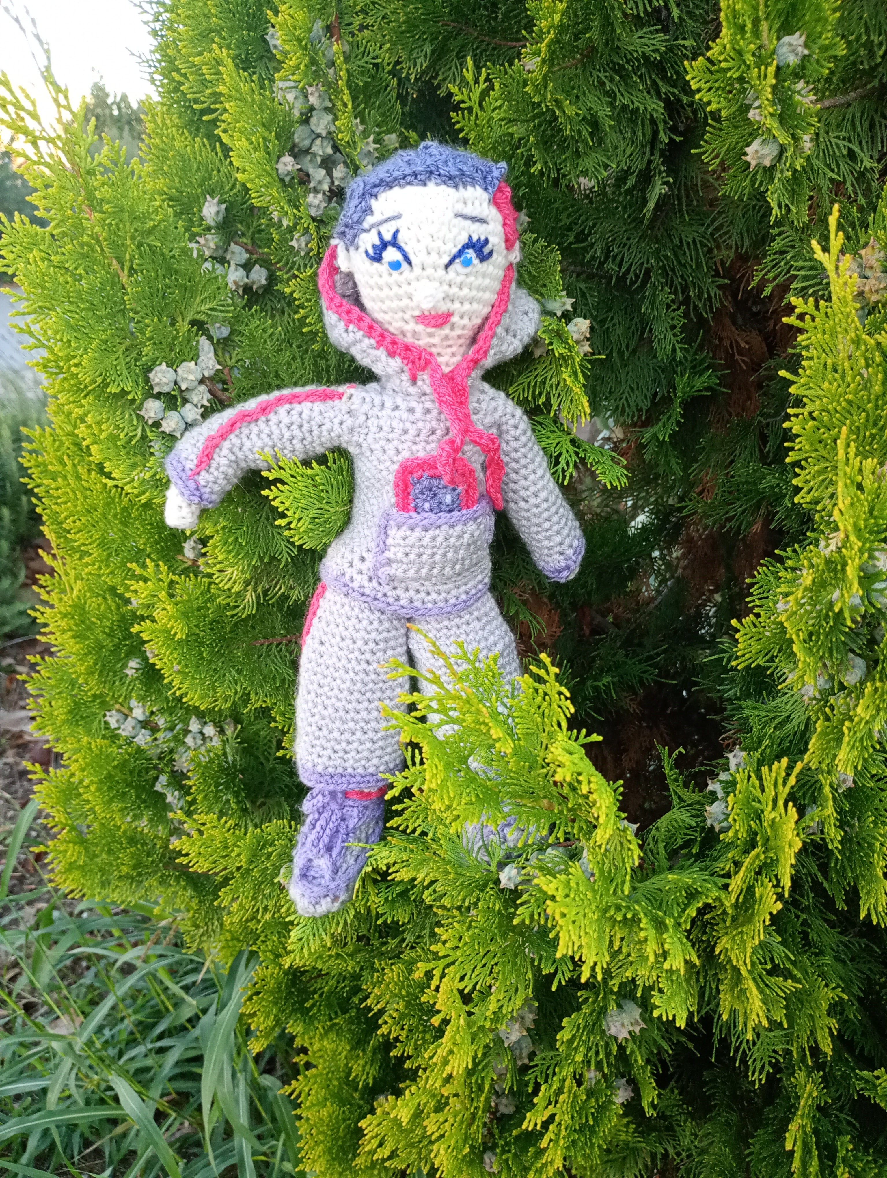 Poupe exsclusive crochet Elon de Groc -Madter of Digital 40cm