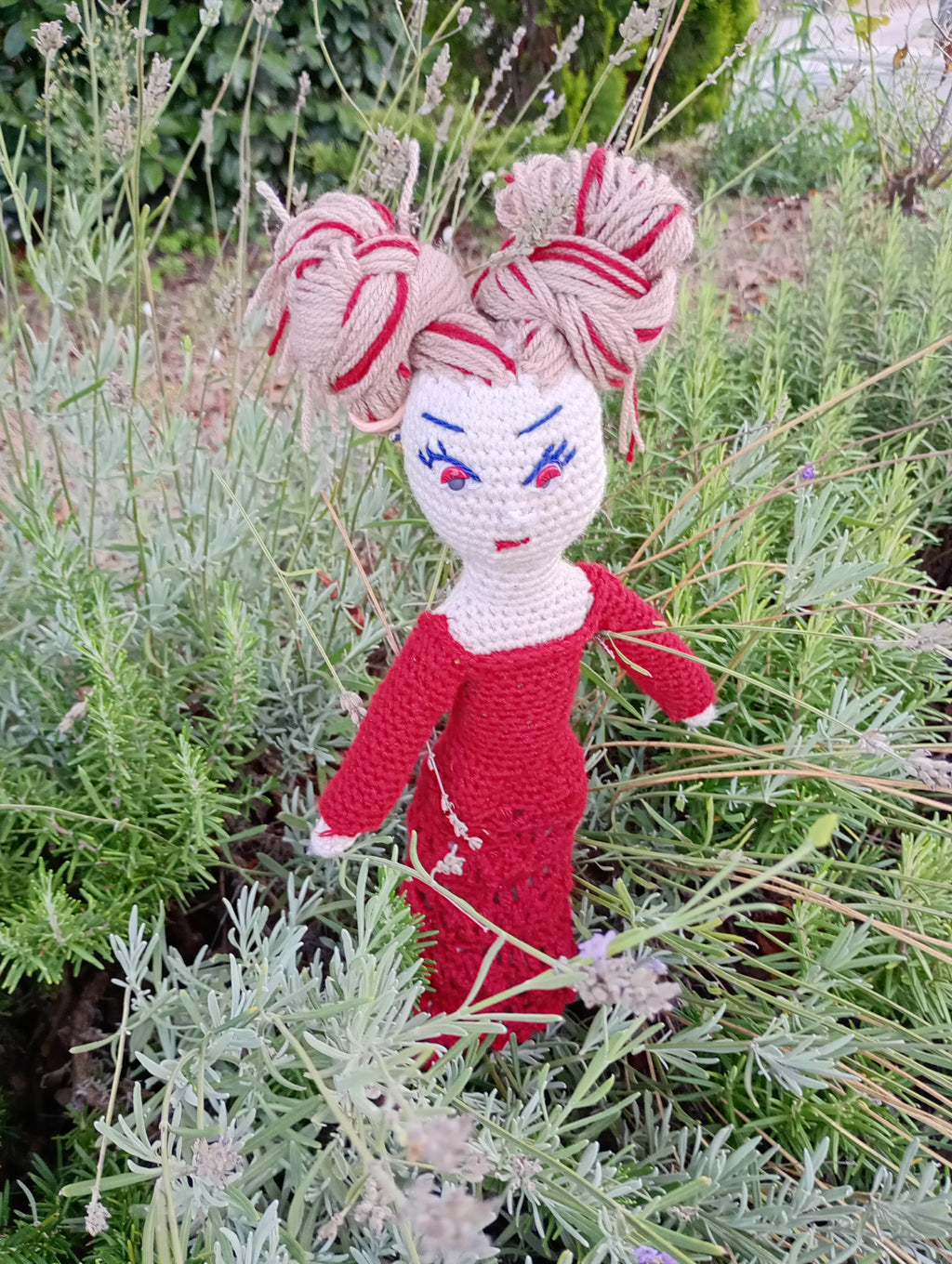 Poupe exsclusive crochet madame Botdeix 40cm