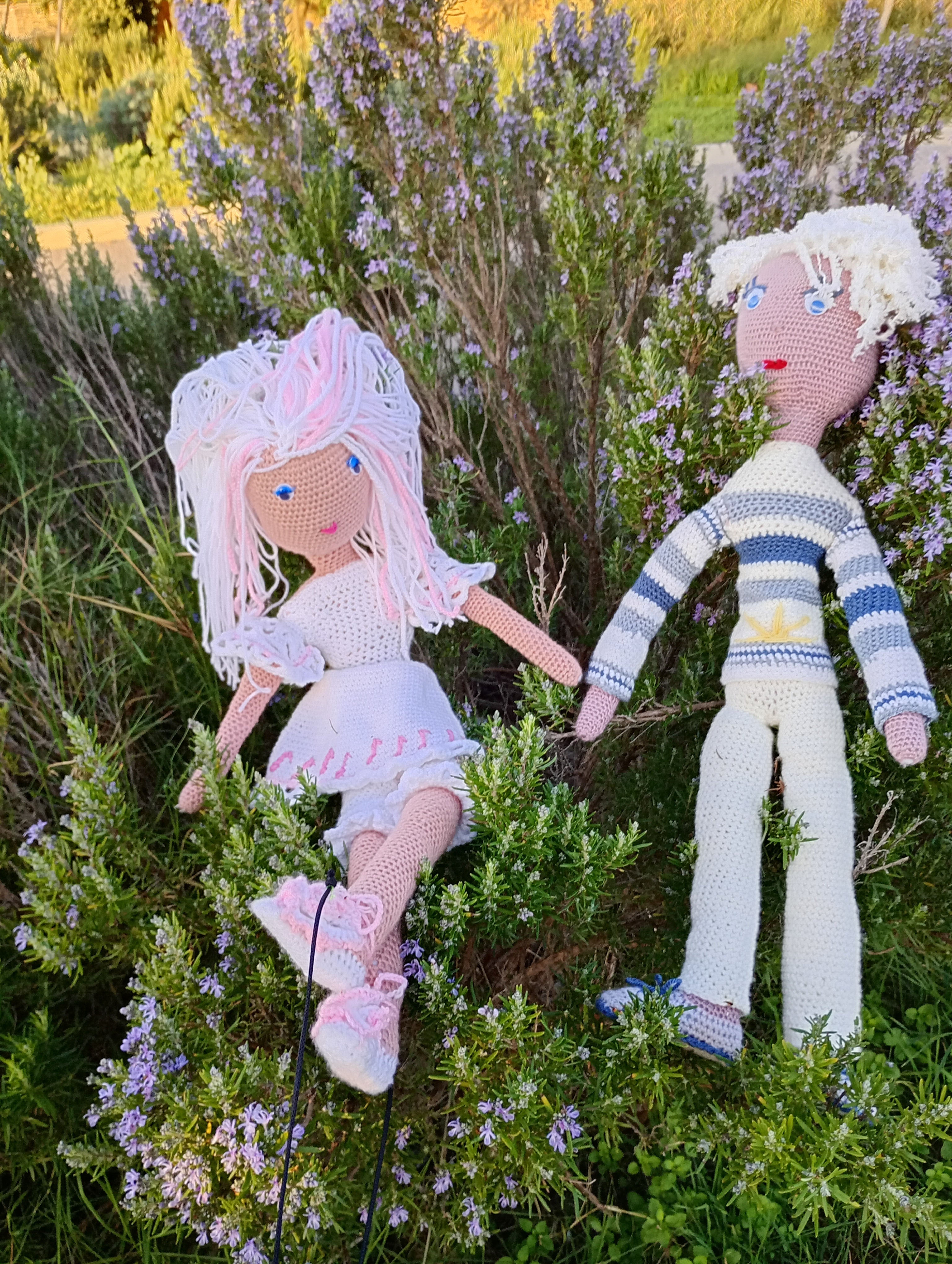 Poupe exsclisive crochet Titanes 75+2poupees