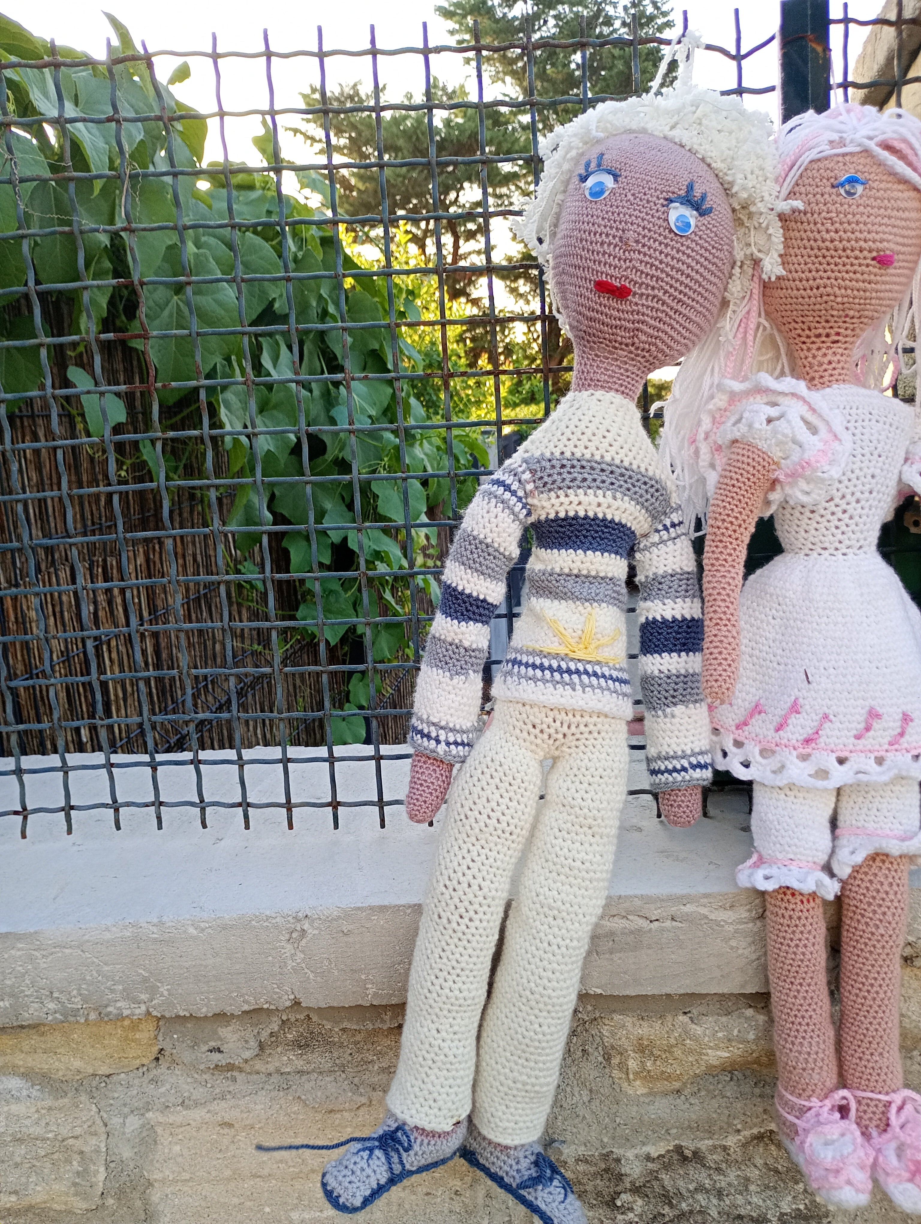 Poupe exsclisive crochet Titanes 75+2poupees