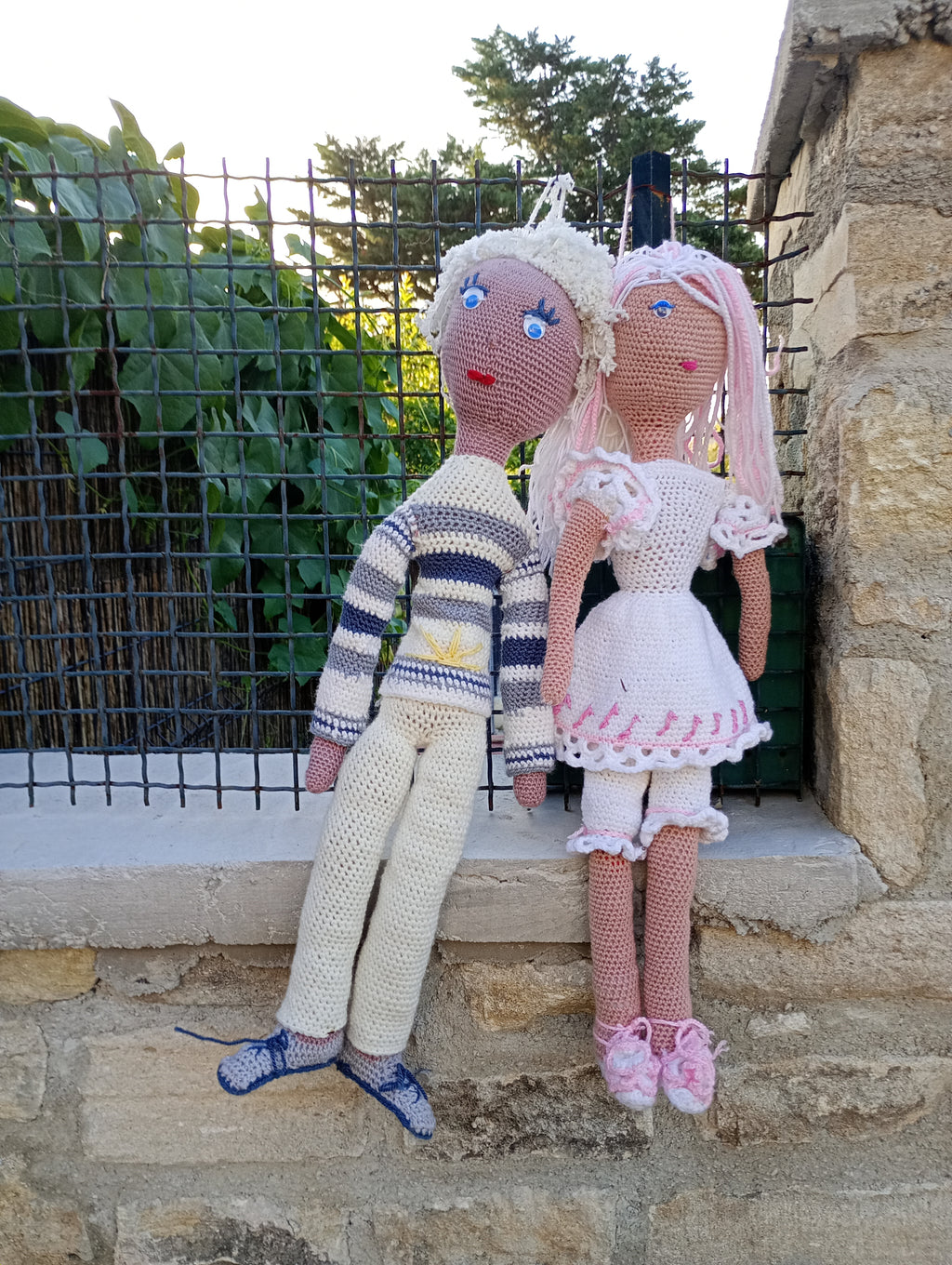 Poupe exsclisive crochet Titanes 75+2poupees