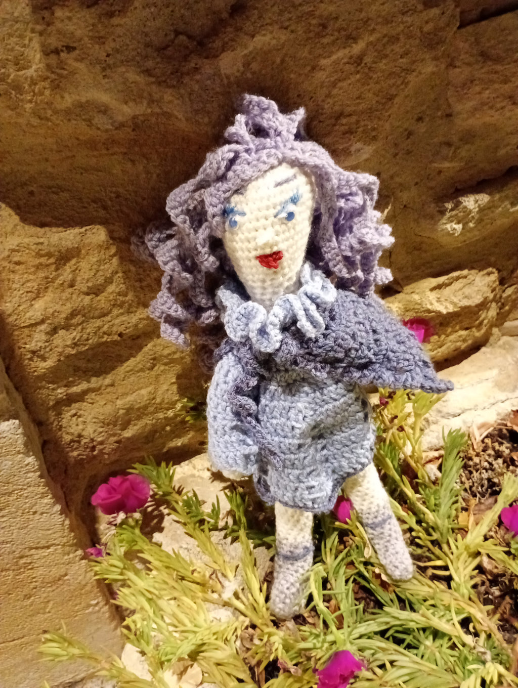 Poupe exsclusive crochet  The Gardian of the Future  35cm