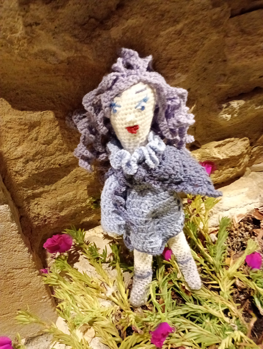 Poupe exsclusive crochet  The Gardian of the Future  35cm