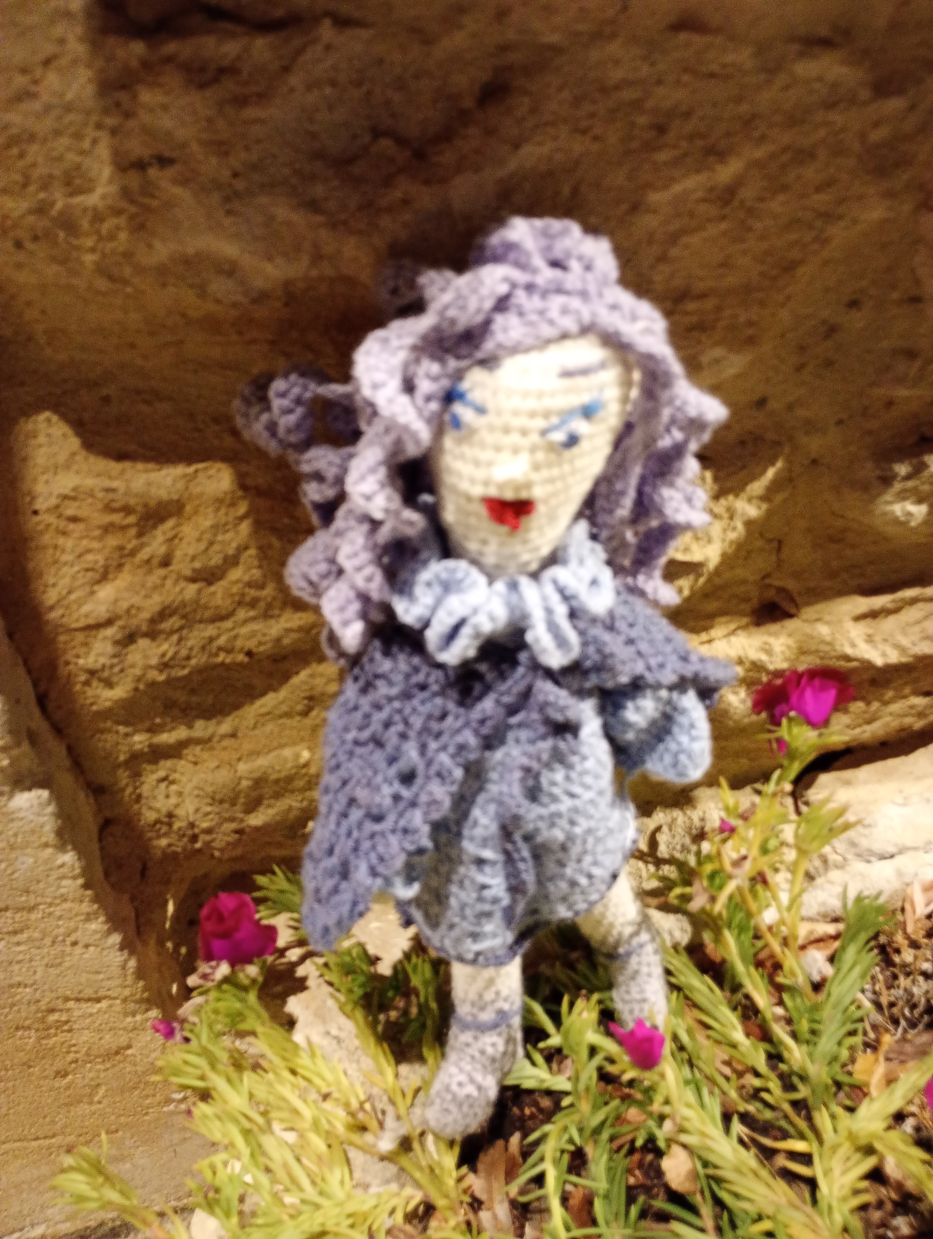 Poupe exsclusive crochet  The Gardian of the Future  35cm