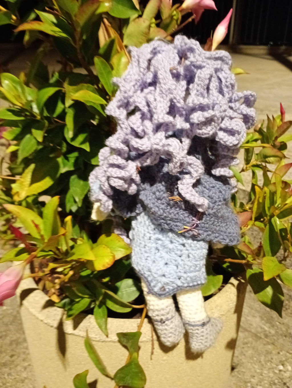 Poupe exsclusive crochet  The Gardian of the Future  35cm