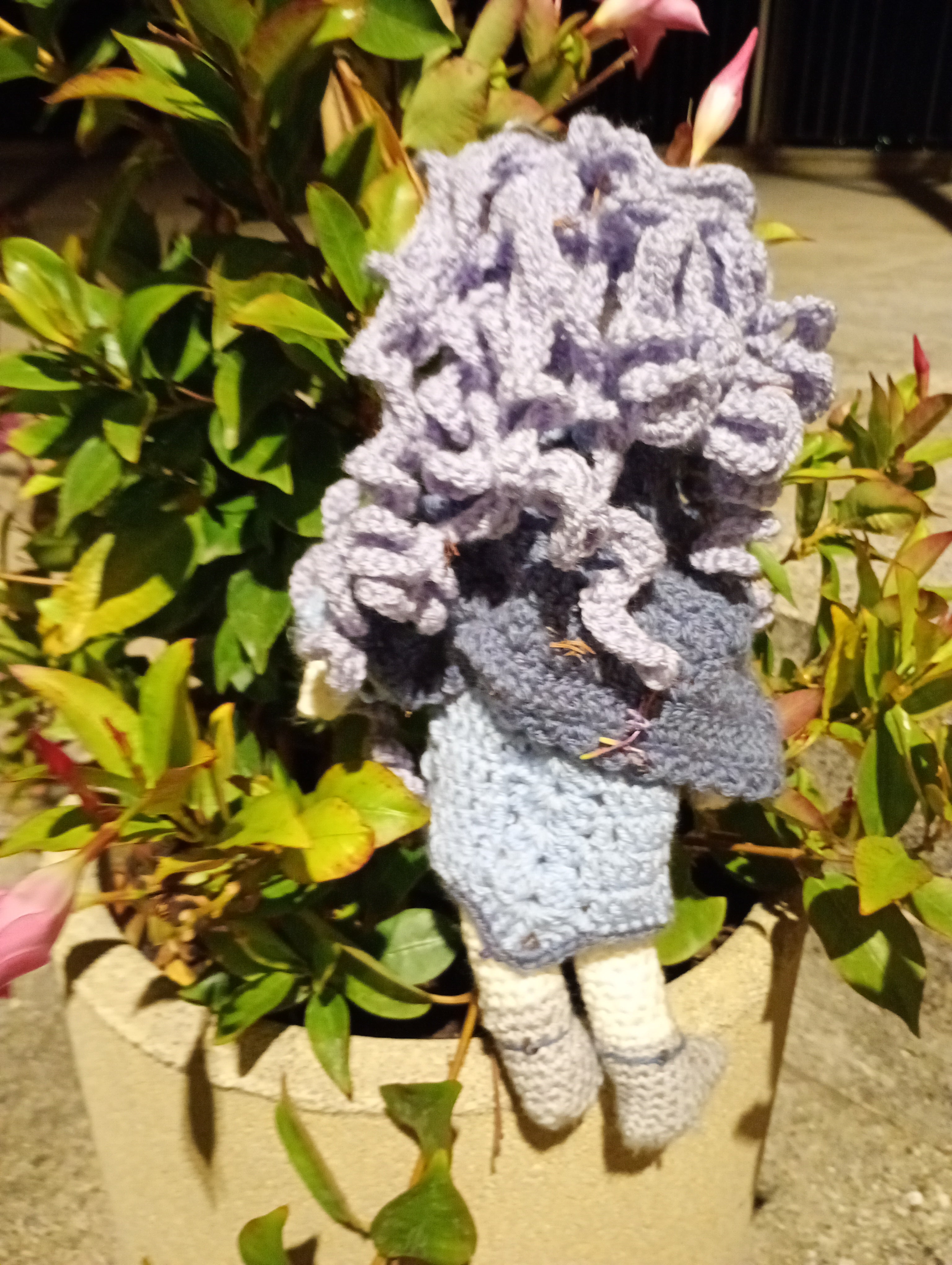 Poupe exsclusive crochet  The Gardian of the Future  35cm