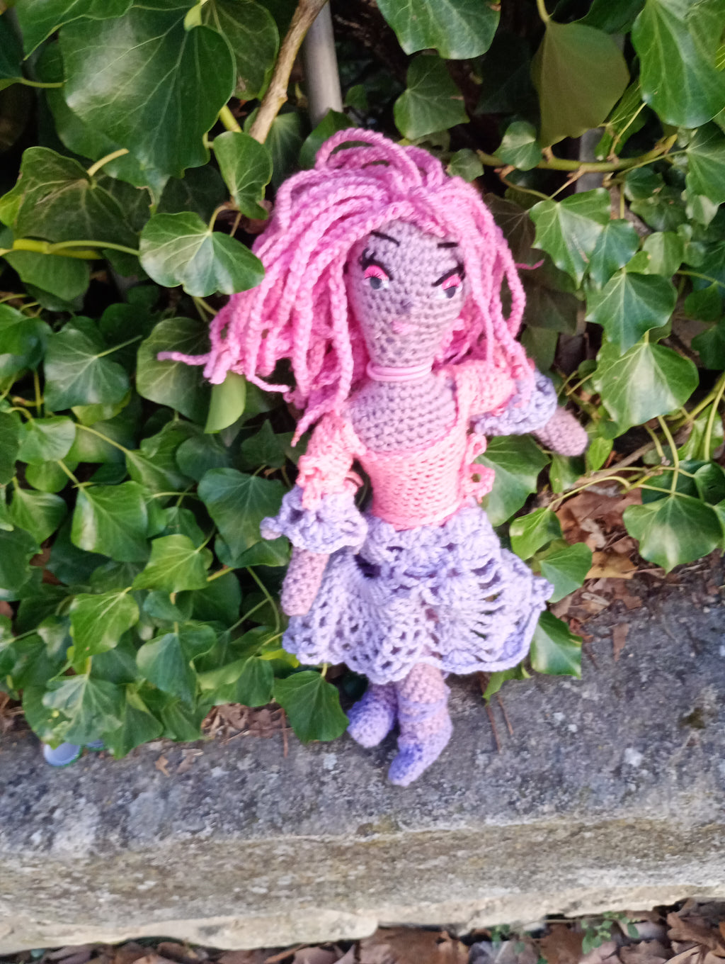 Poupee exsclisive crochet Mafame Toulouse 35cm