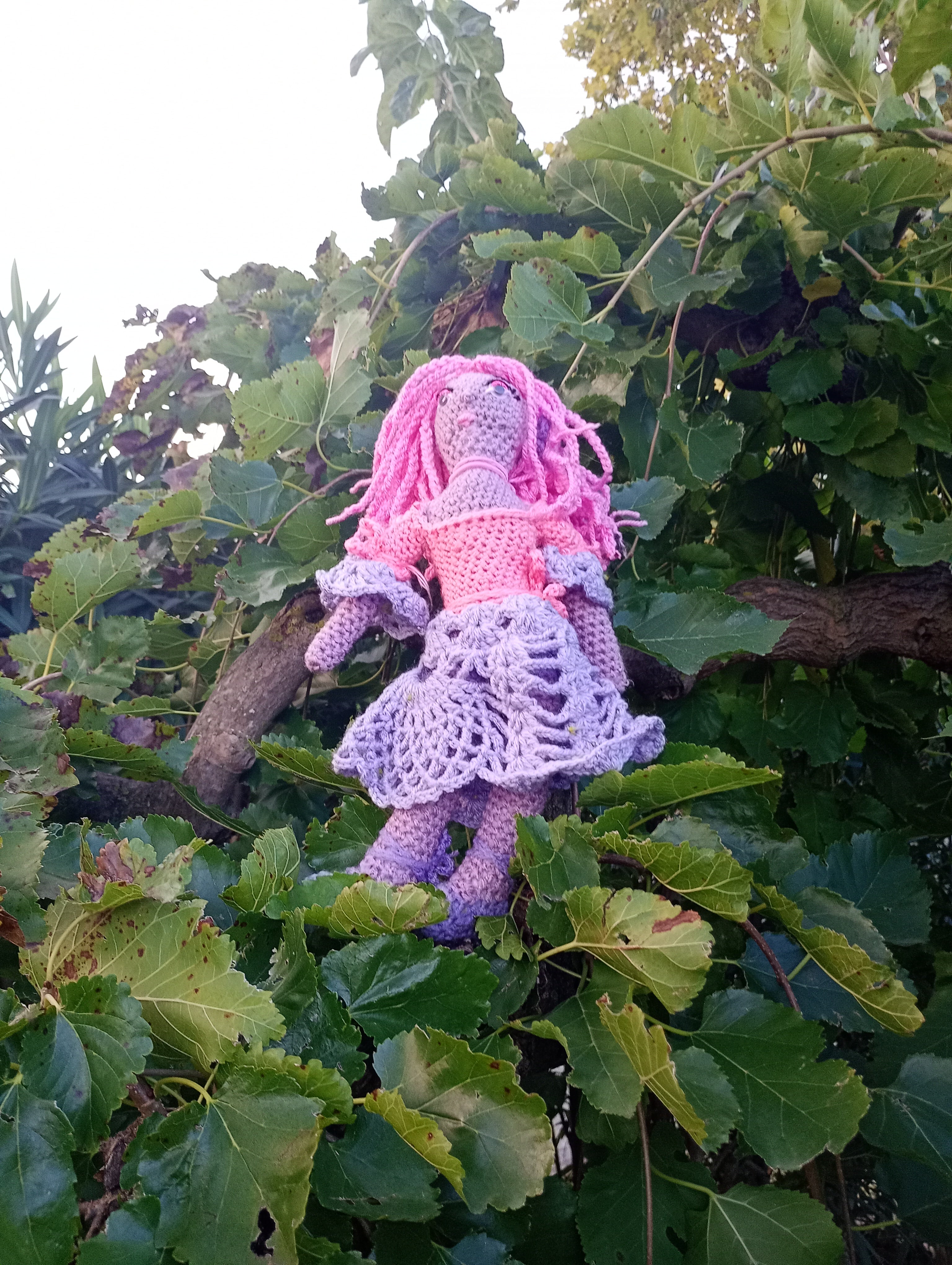 Poupee exsclisive crochet Mafame Toulouse 35cm