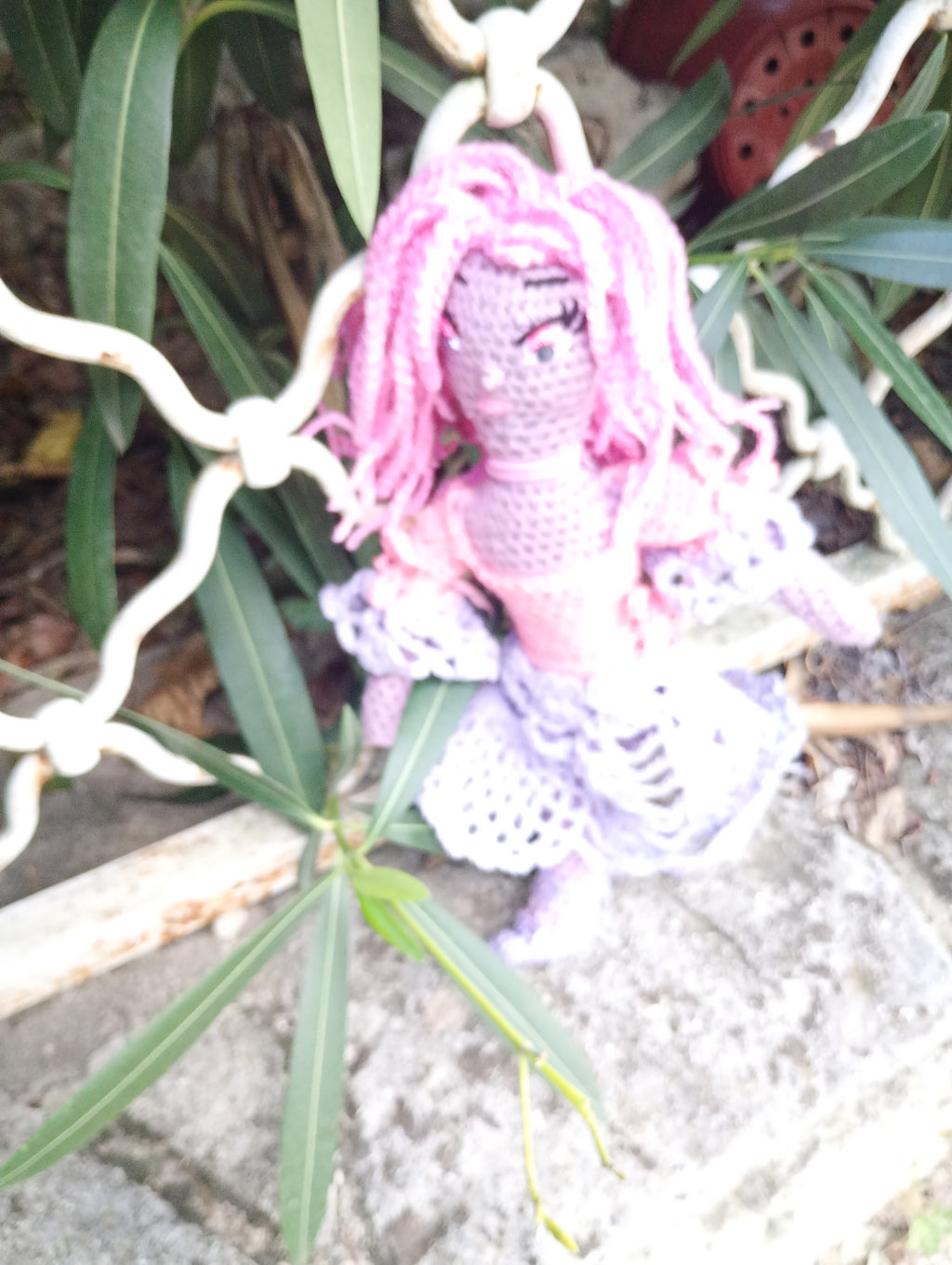 Poupee exsclisive crochet Mafame Toulouse 35cm