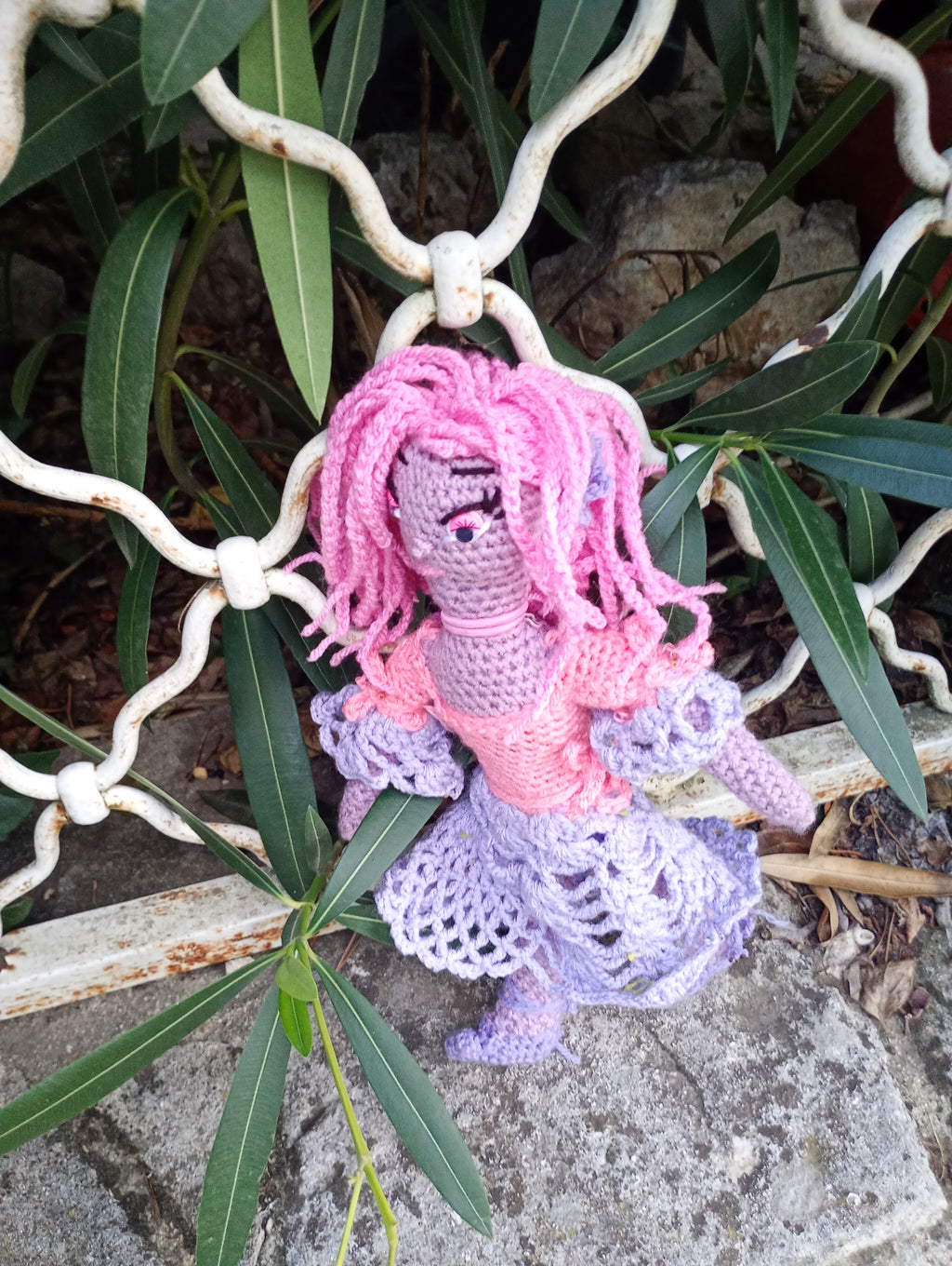 Poupee exsclisive crochet Mafame Toulouse 35cm