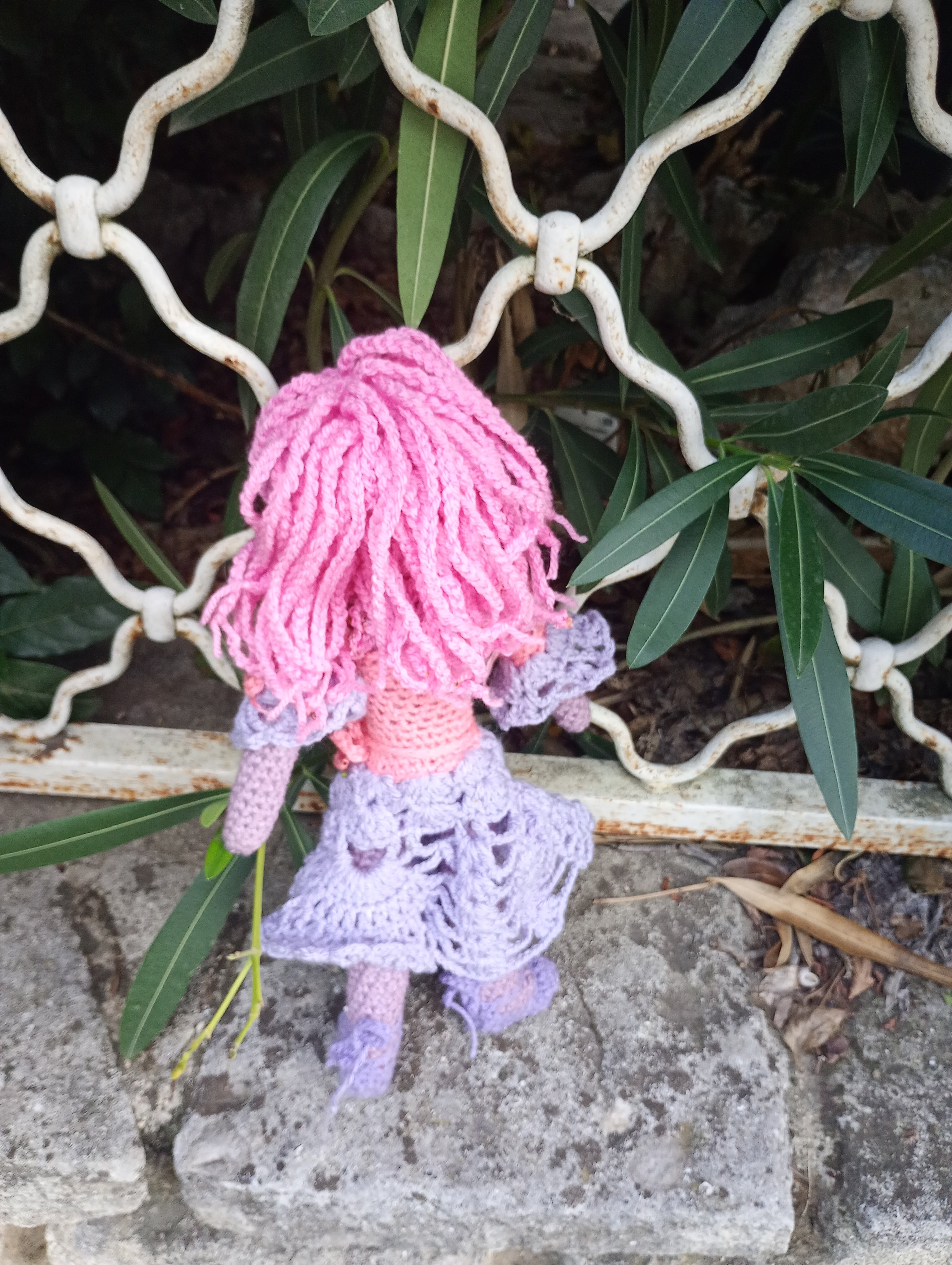 Poupee exsclisive crochet Mafame Toulouse 35cm