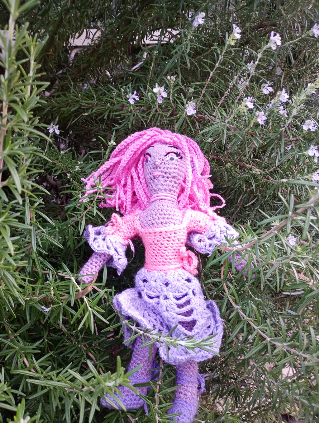 Poupee exsclisive crochet Mafame Toulouse 35cm