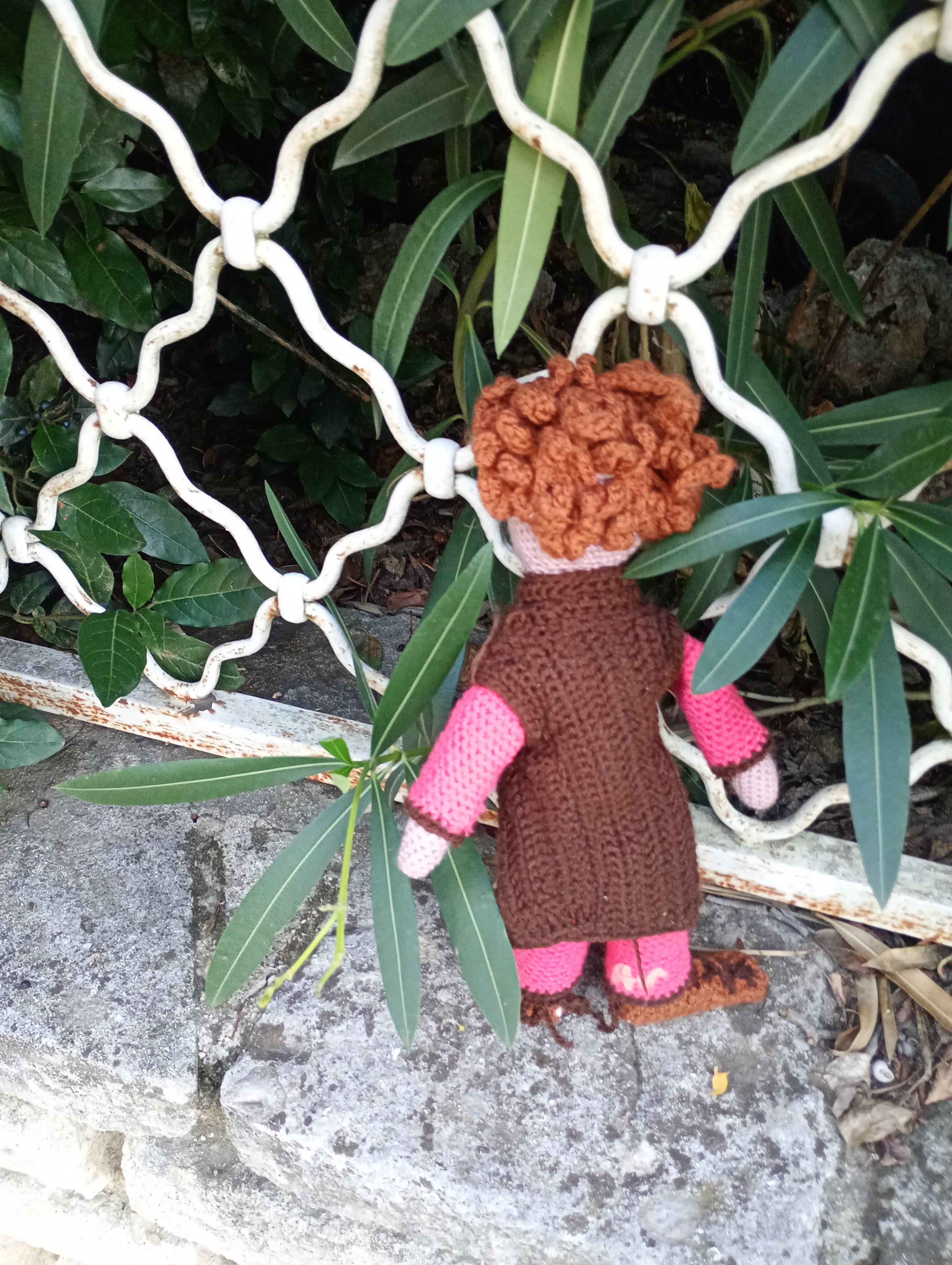 Poupe exsclusive crochet Orys  the guardian of craft and gortune 35cm