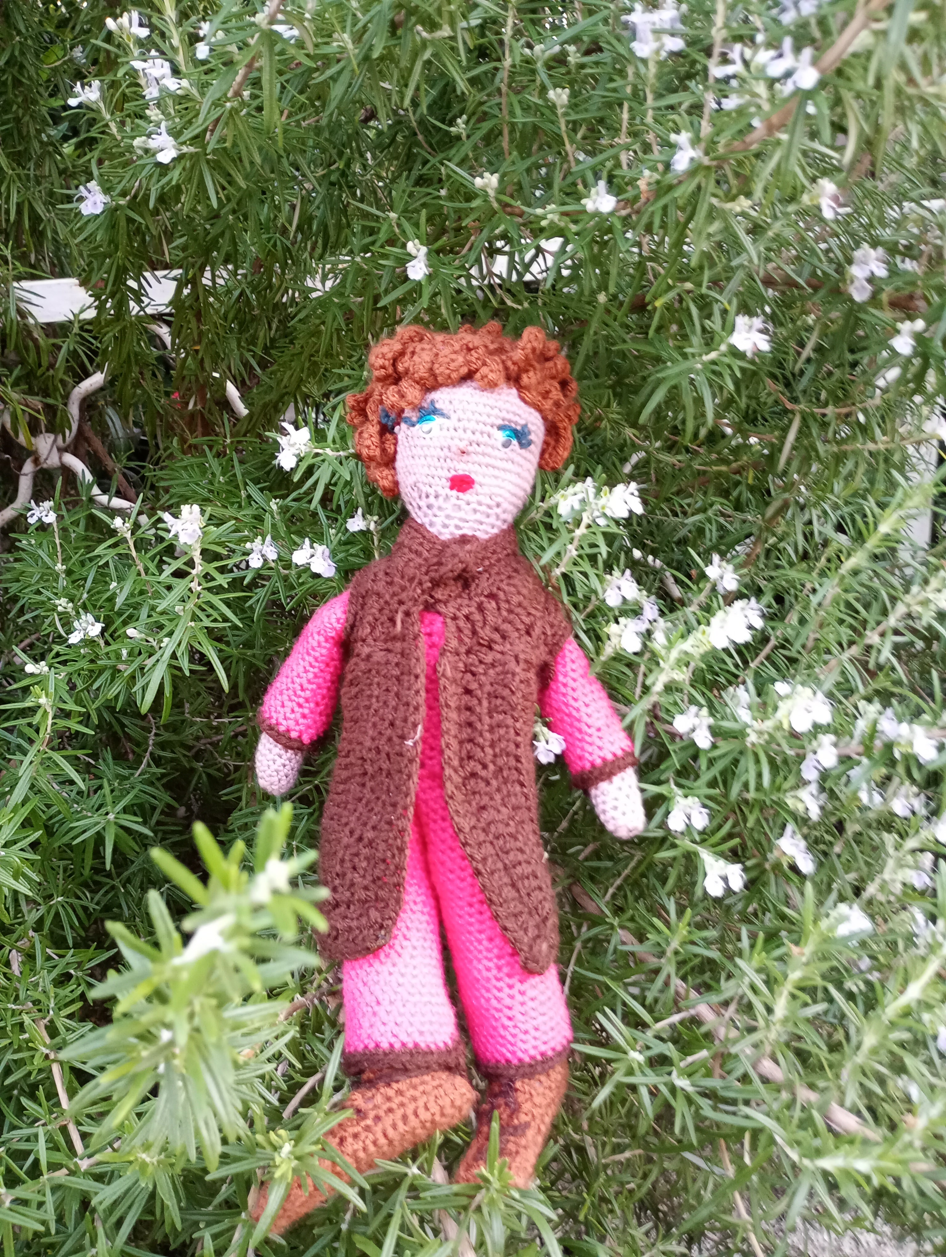 Poupe exsclusive crochet Orys  the guardian of craft and gortune 35cm