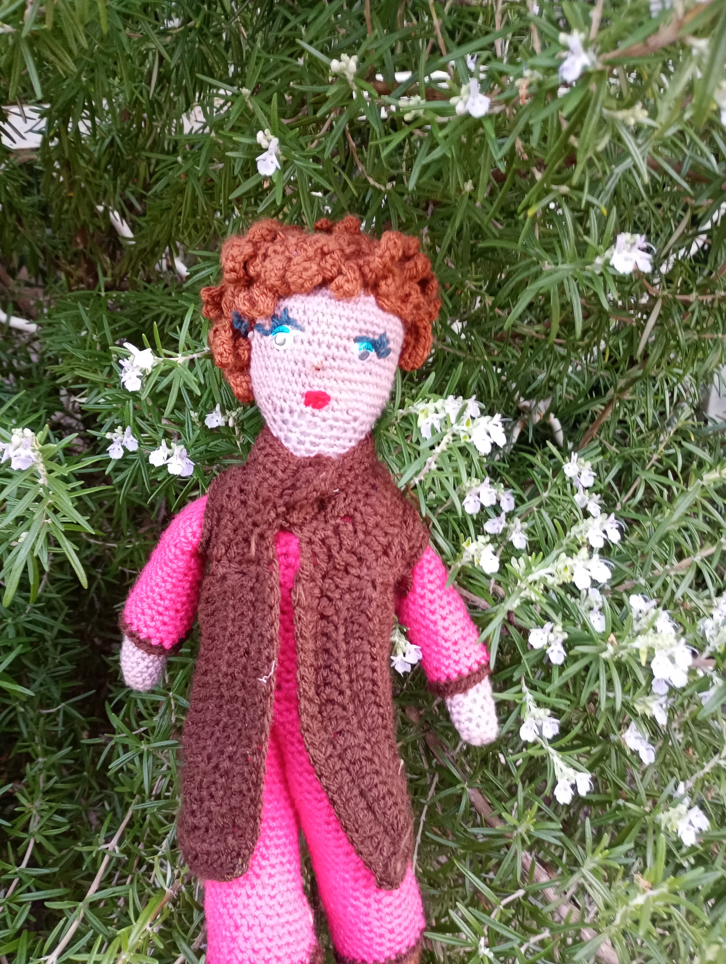 Poupe exsclusive crochet Orys  the guardian of craft and gortune 35cm