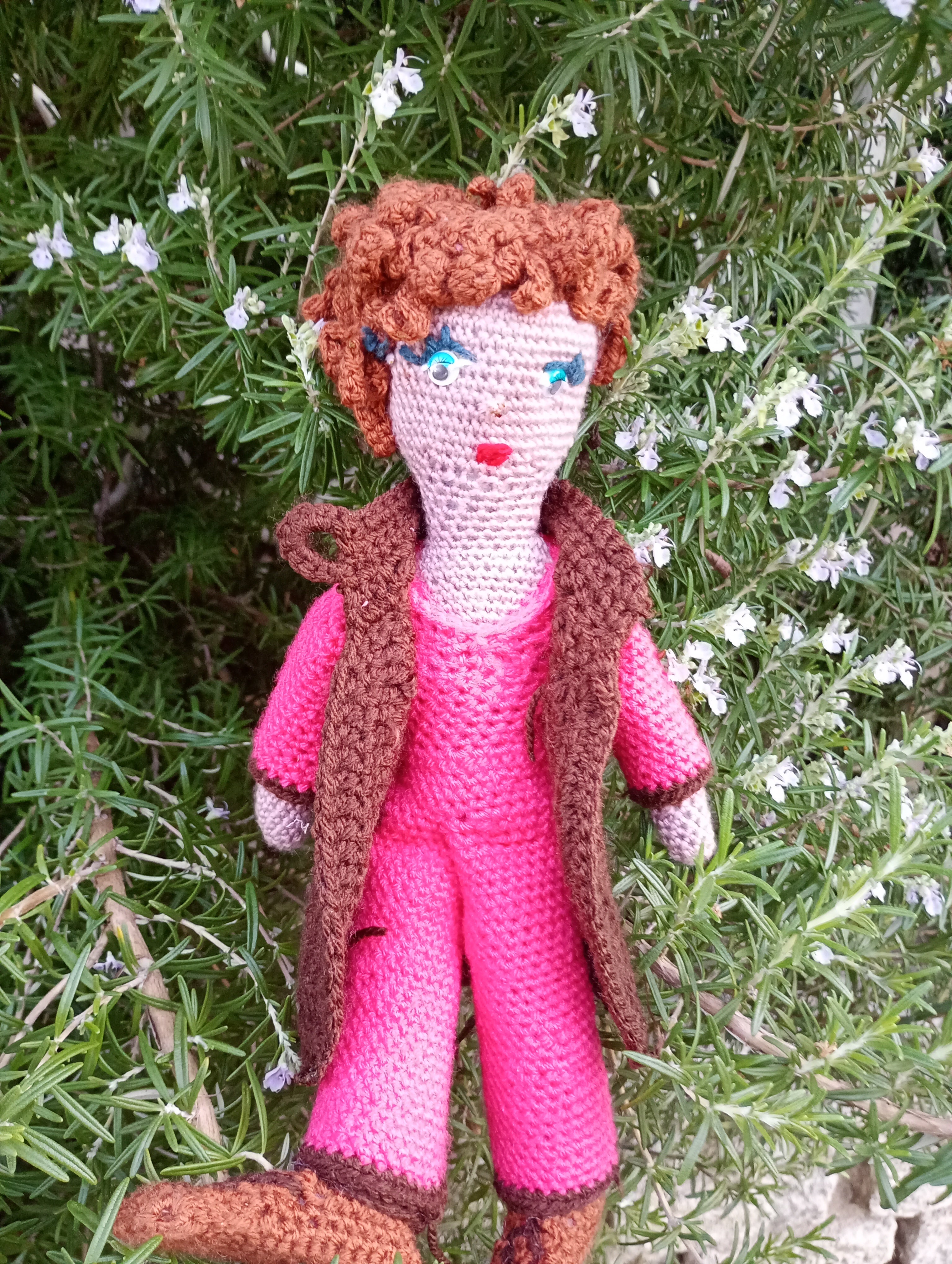 Poupe exsclusive crochet Orys  the guardian of craft and gortune 35cm